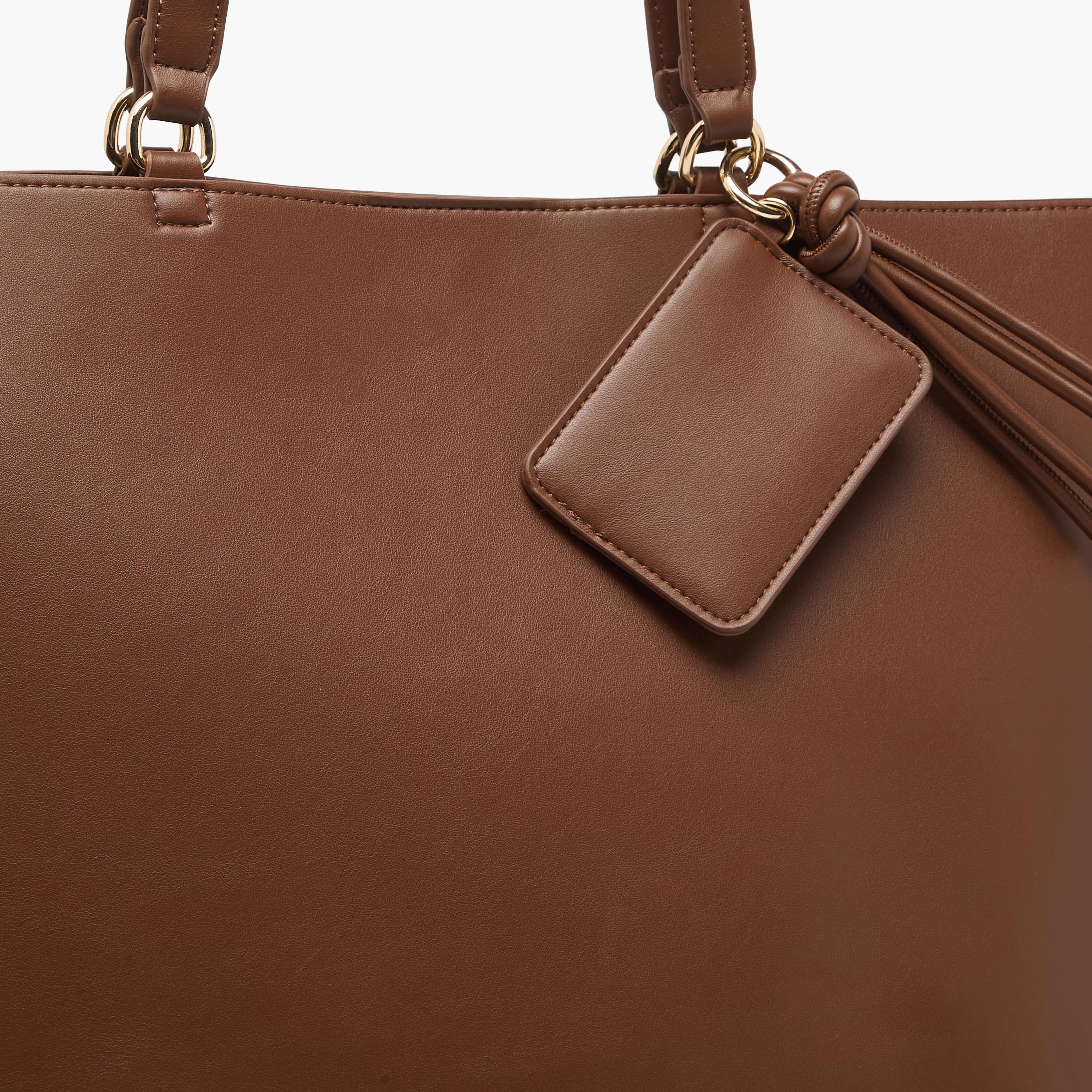 Tassel Detail Tote Bag with Button Closure-women-bagsandwallets-handbags-image-4