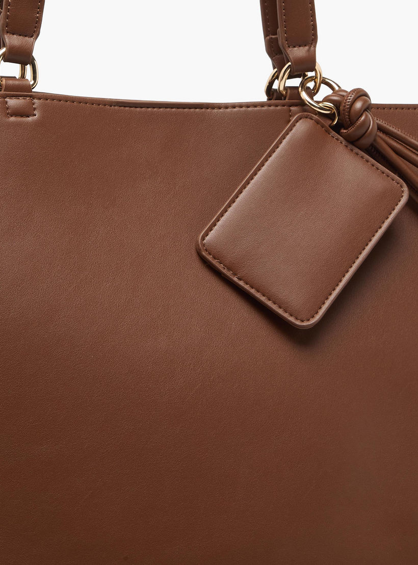 Tassel Detail Tote Bag with Button Closure-women-bagsandwallets-handbags-image-4