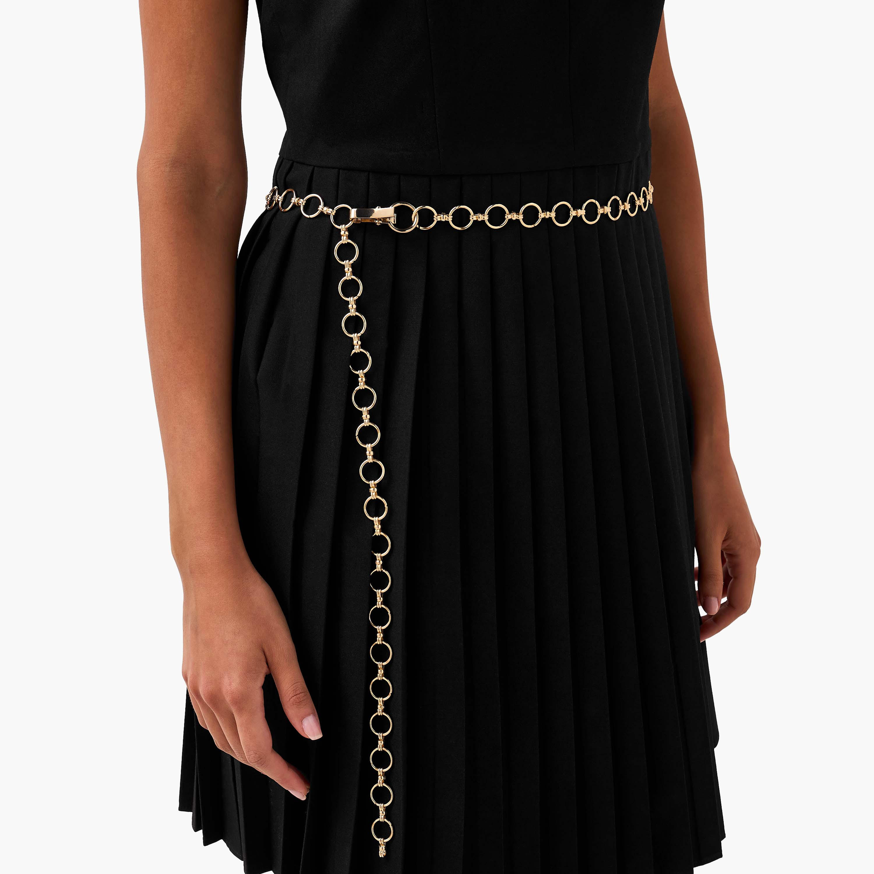 حزام خصر معدني أنيق بمشبك إغلاق قابل للتعديل-women-clothingaccessories-belts-image-2