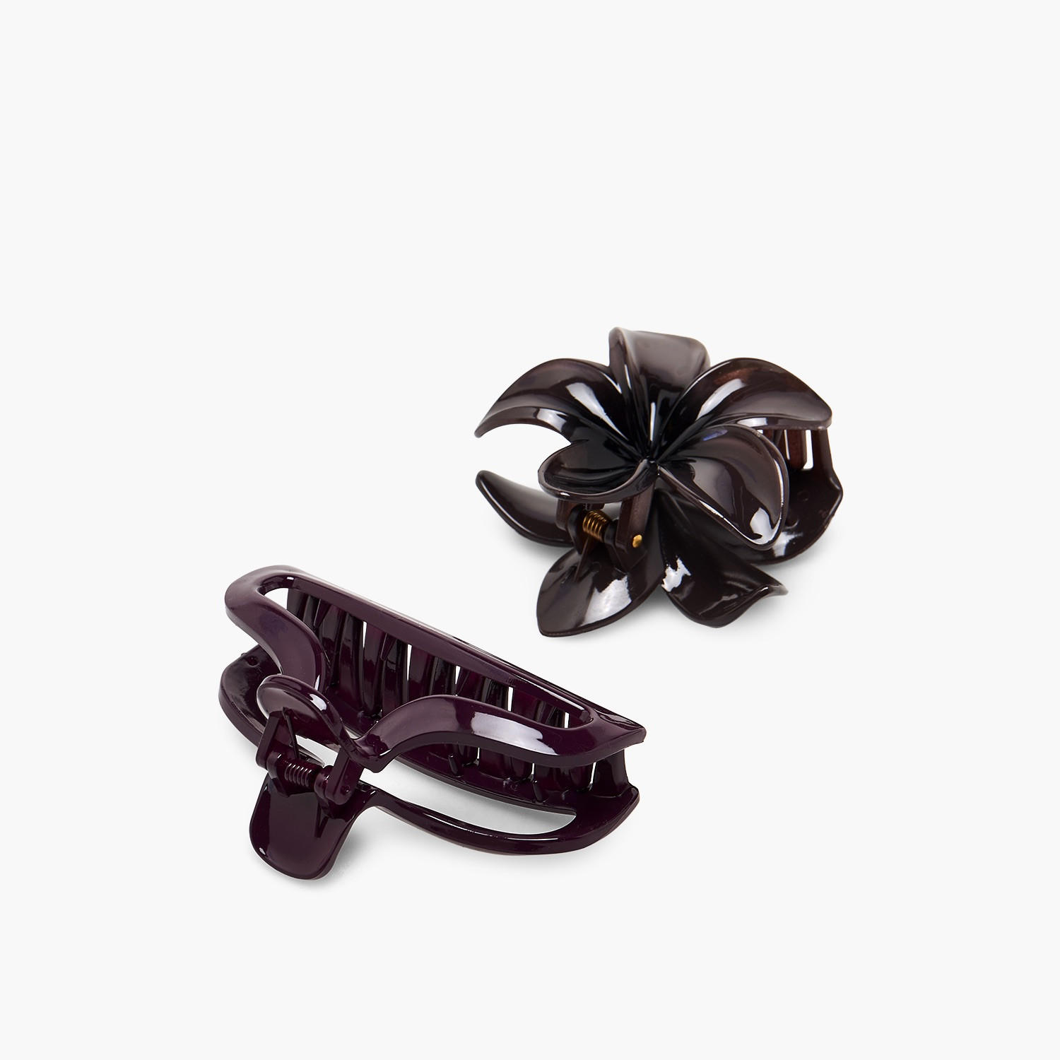 طقم مشابك شعر عدد 2 بلمسة نهائية لامعة من جلوو-women-hairaccessories-clamps-image-4