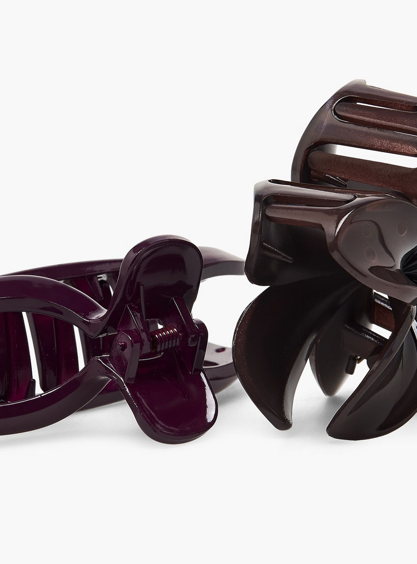 طقم مشابك شعر عدد 2 بلمسة نهائية لامعة من جلوو-women-hairaccessories-clamps-image-5
