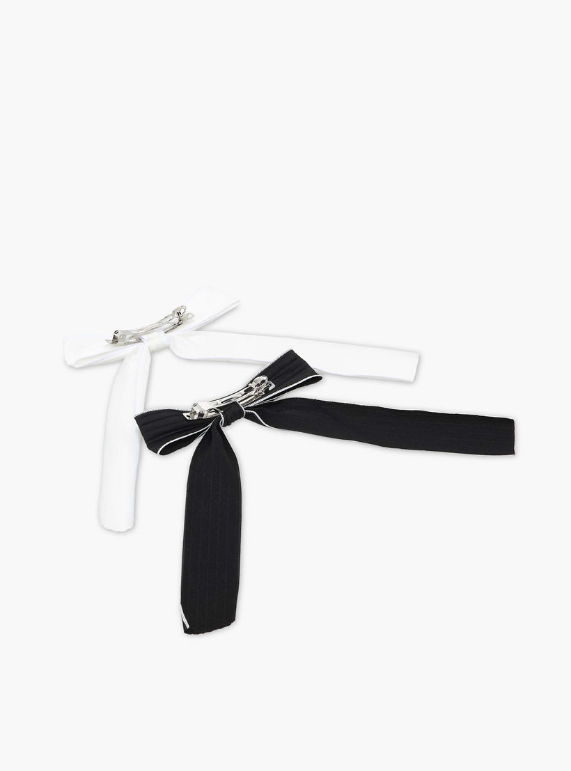 مشبكي شعر بزينة فيونكة من جلو - طقم 2 قطعة-women-hairaccessories-clips-image-5