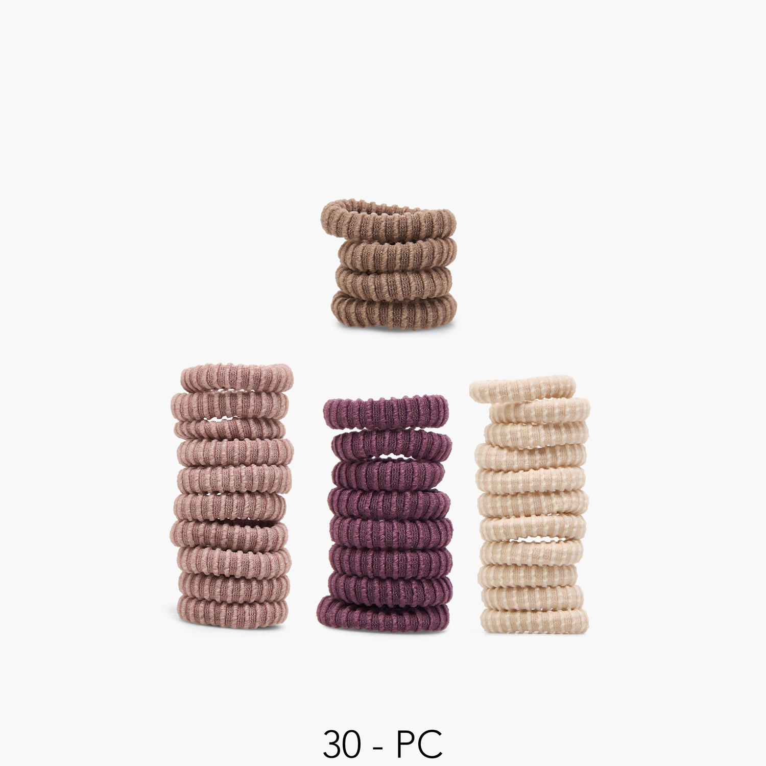 طقم أربطة شعر من جلو - 30 قطعة-women-hairaccessories-scrunchies-image-1