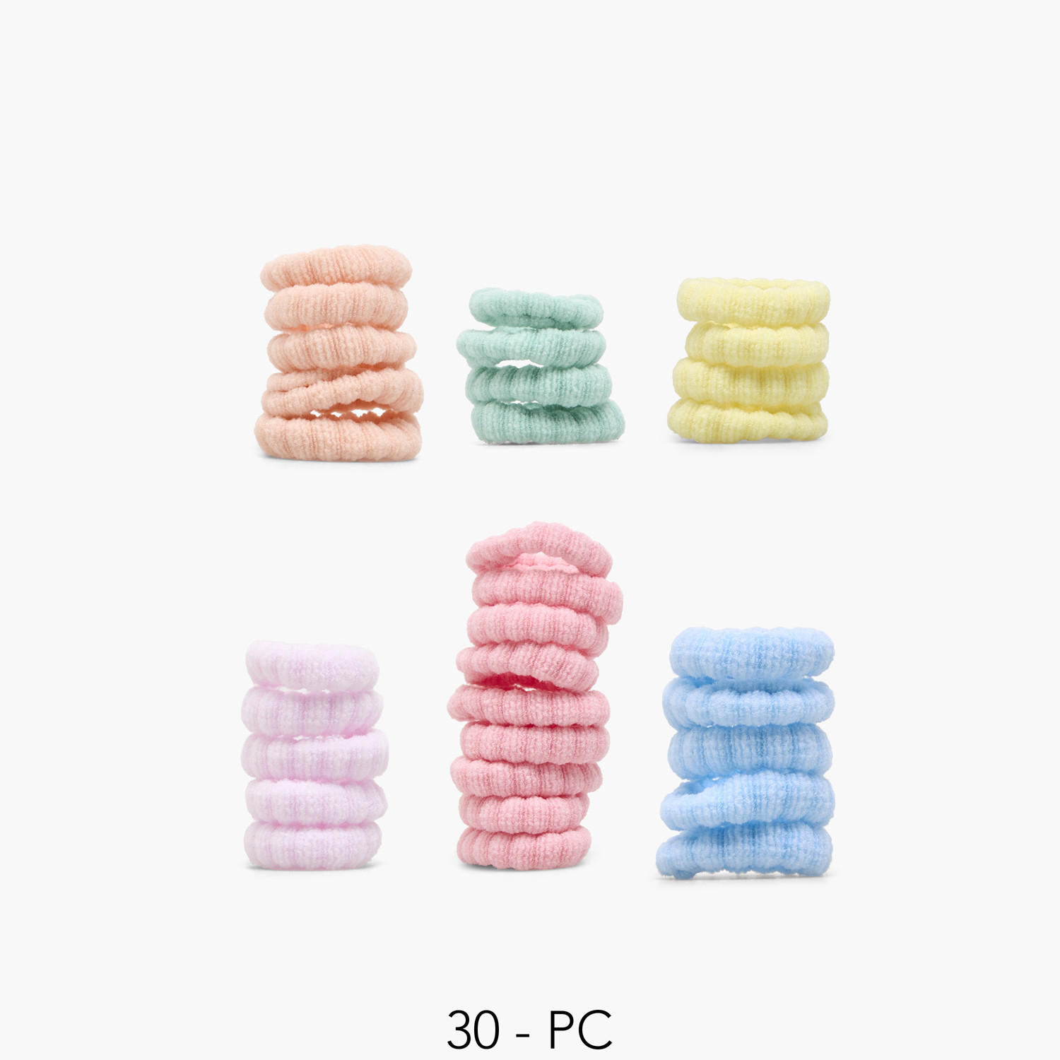 طقم أربطة شعر من جلو - 30 قطعة-women-hairaccessories-scrunchies-image-1