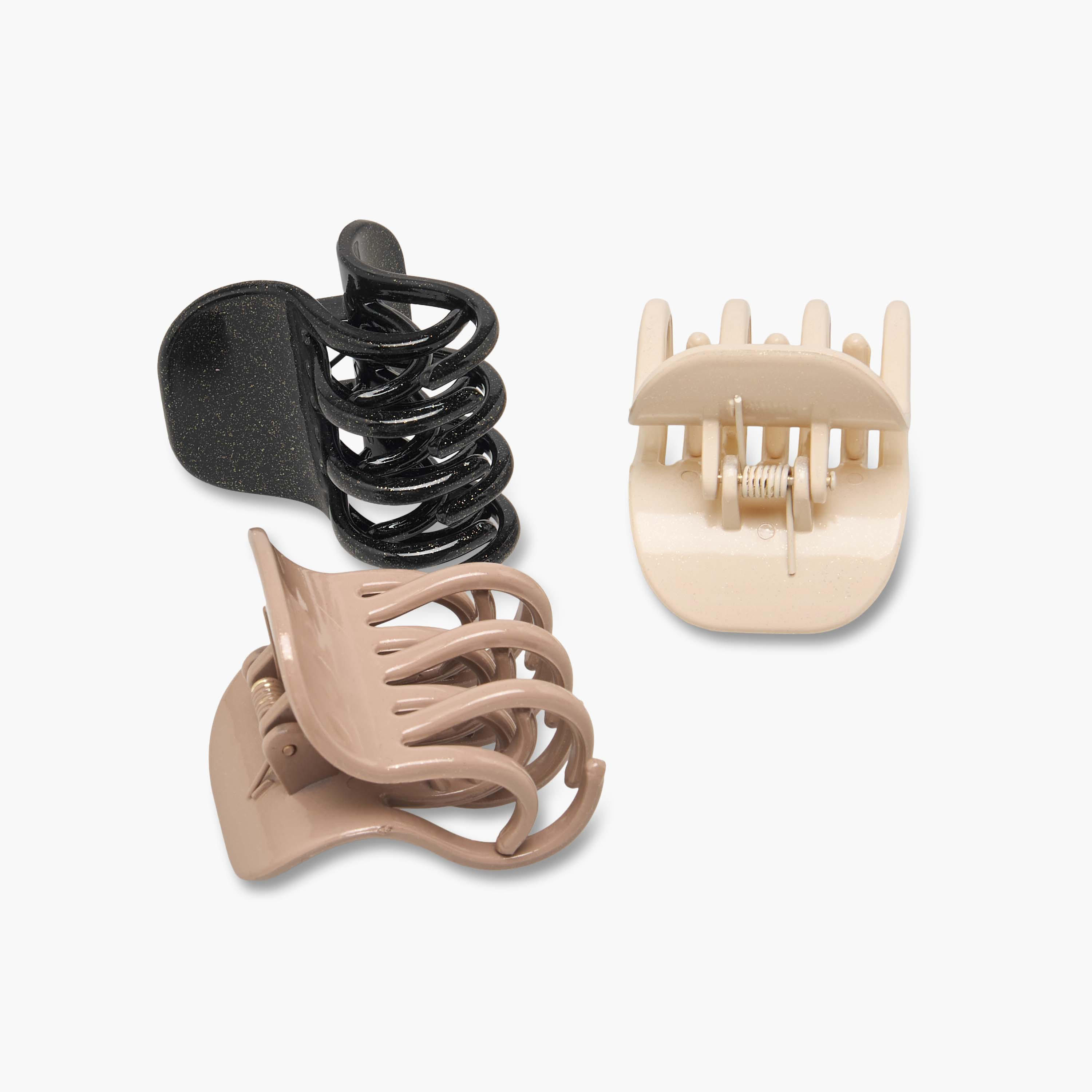 مشابك شعر بتشطيب جليتر من جلو - عبوة 3 قطع-women-hairaccessories-clamps-image-6
