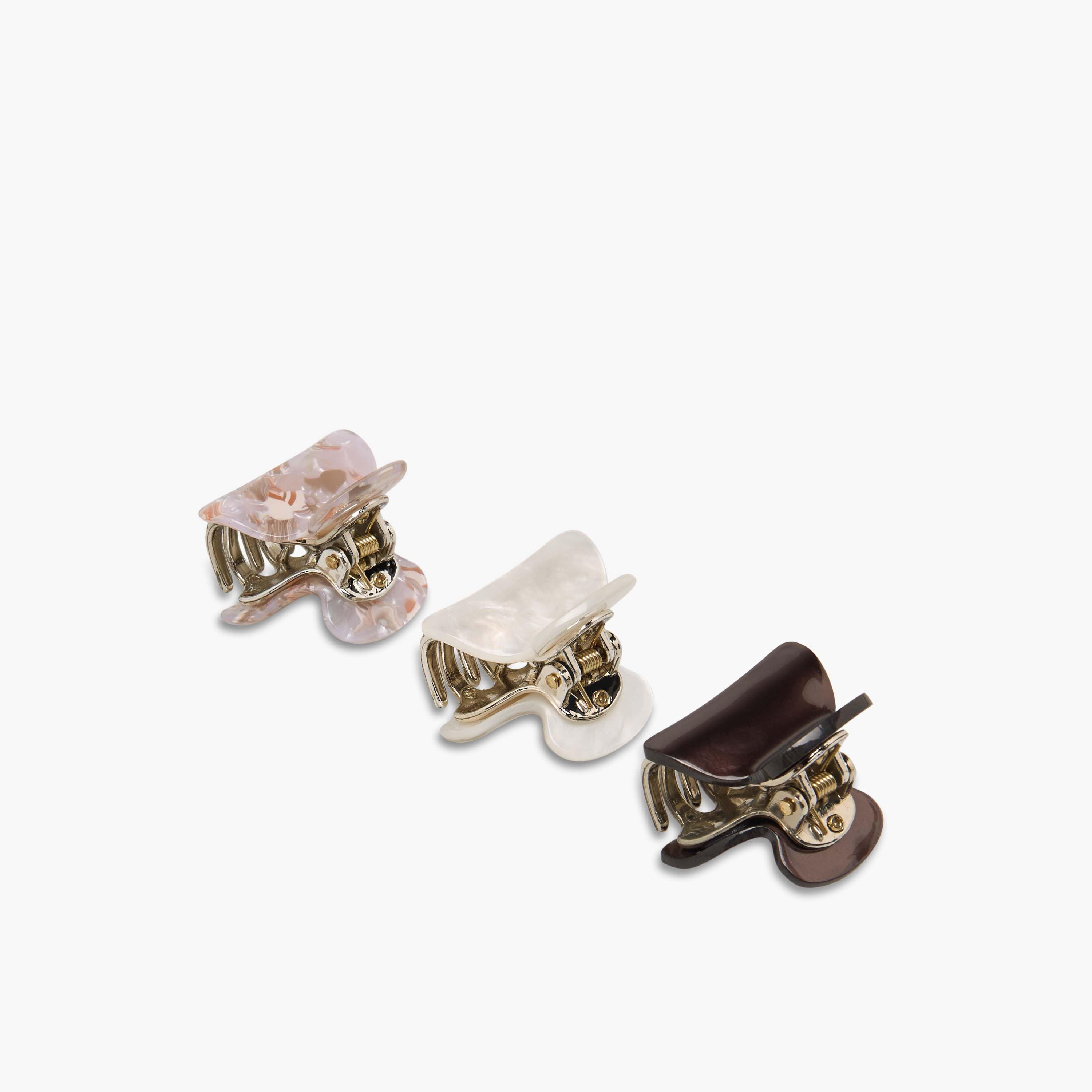 مشابك شعر منحنية بلمسة رخامية من جلو - طقم 3 قطع-women-hairaccessories-clamps-image-5