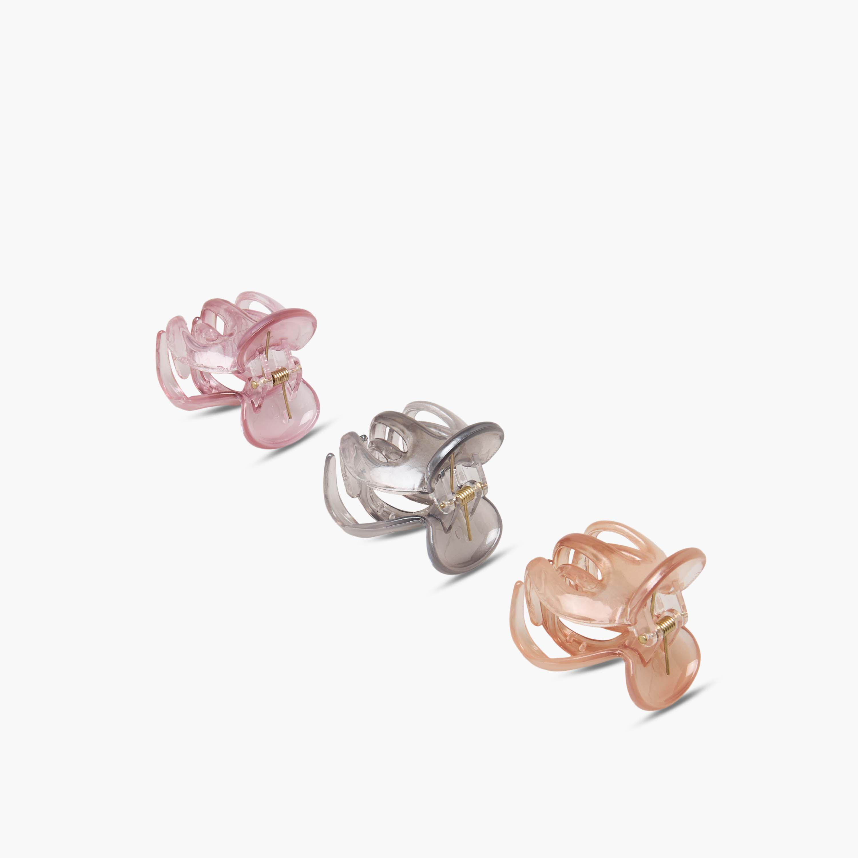مشابك شعر بتصميم منحني ومشقوق من جلو - عبوة 3 قطع-women-hairaccessories-clamps-image-5