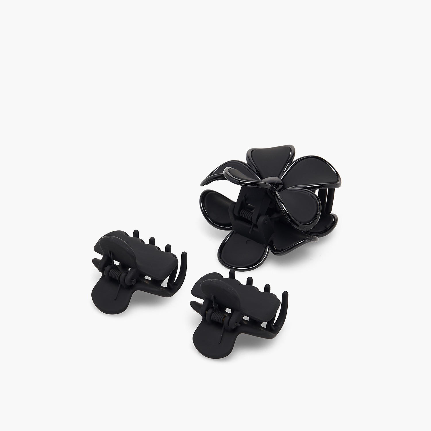 طقم مشابك شعر متنوعة من 3 قطع بتشطيب مطفي من جلو-women-hairaccessories-clamps-image-4