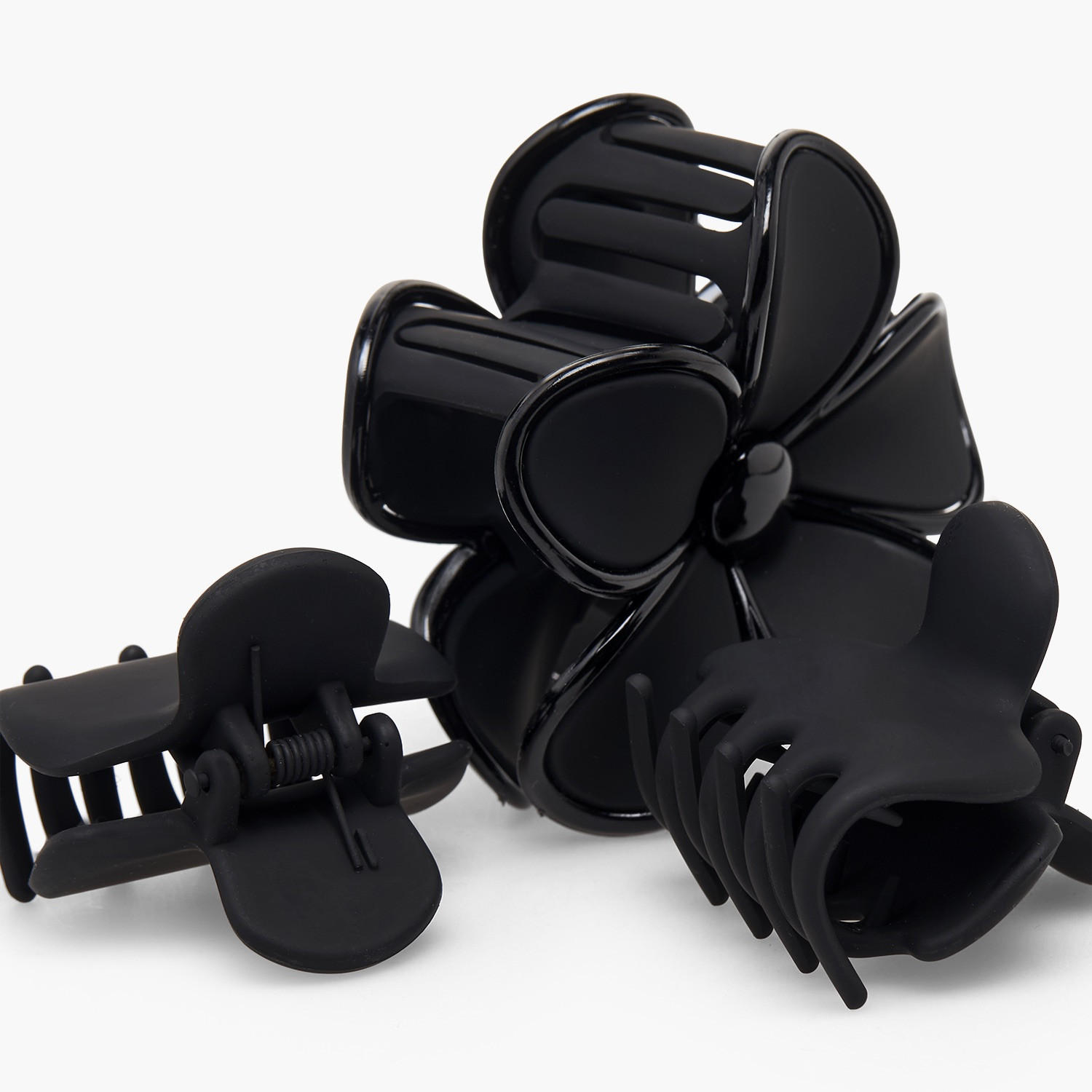 طقم مشابك شعر متنوعة من 3 قطع بتشطيب مطفي من جلو-women-hairaccessories-clamps-image-5