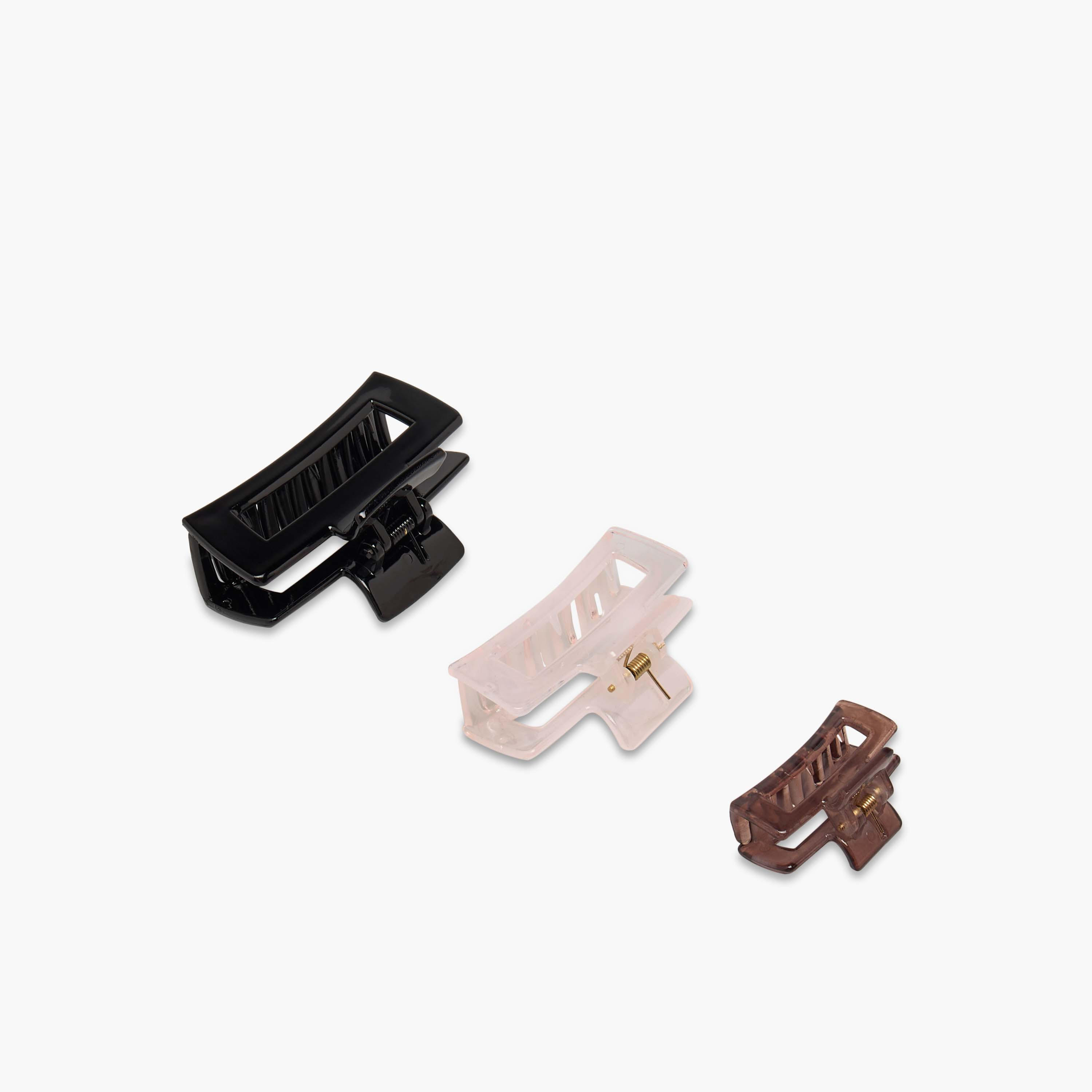 مشابك شعر بشكل مستطيل من جلو - عبوة 3 قطع-women-hairaccessories-clamps-image-5