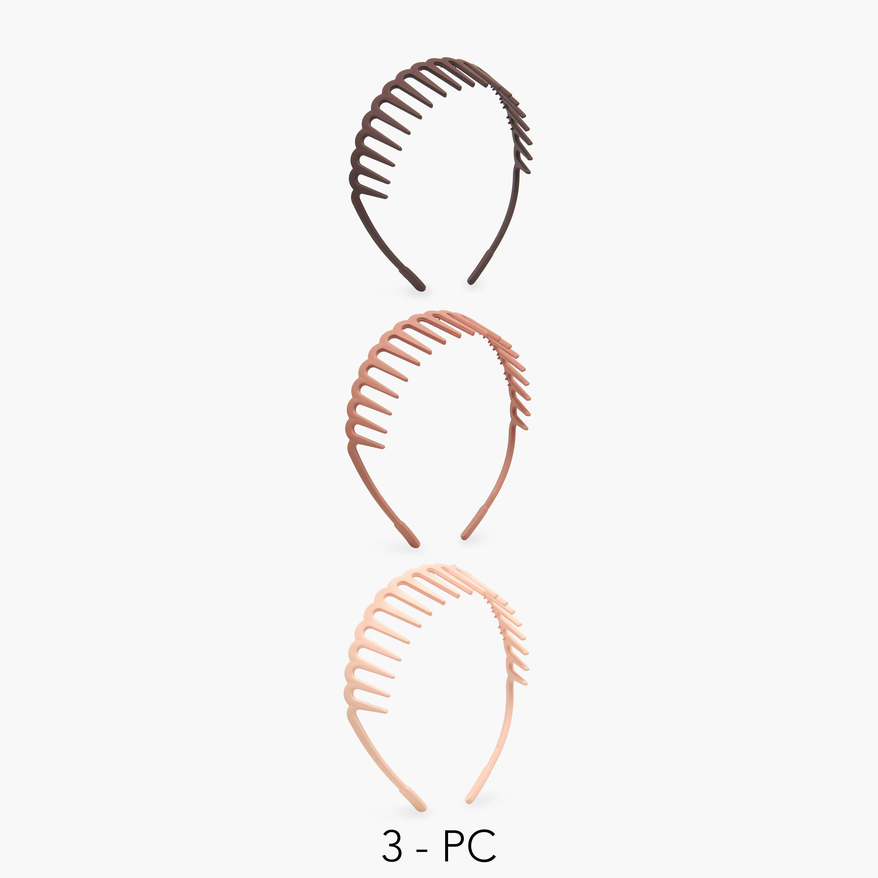 أطواق شعر مشط من جلو - عبوة 3 قطع-women-hairaccessories-bands-image-1