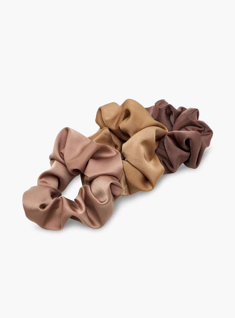 طقم ربطات شعر ستان 3 قطع من جلو-women-hairaccessories-scrunchies-image-2