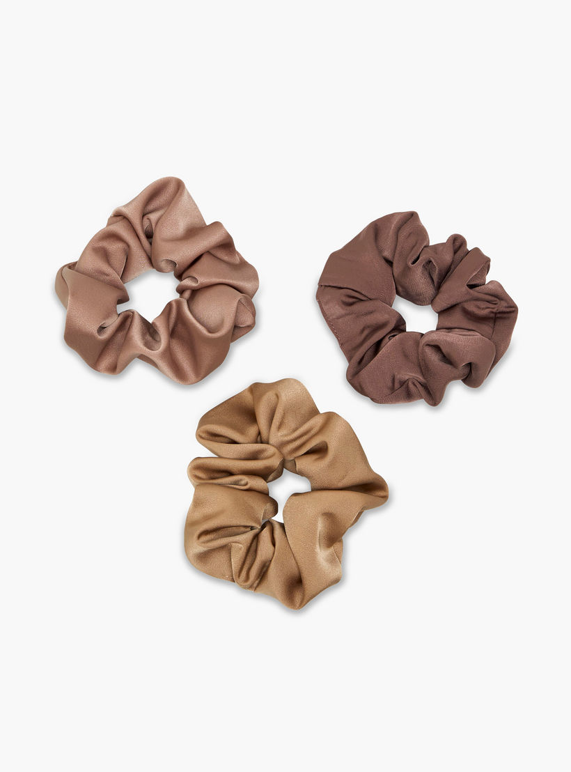 طقم ربطات شعر ستان 3 قطع من جلو-women-hairaccessories-scrunchies-image-3