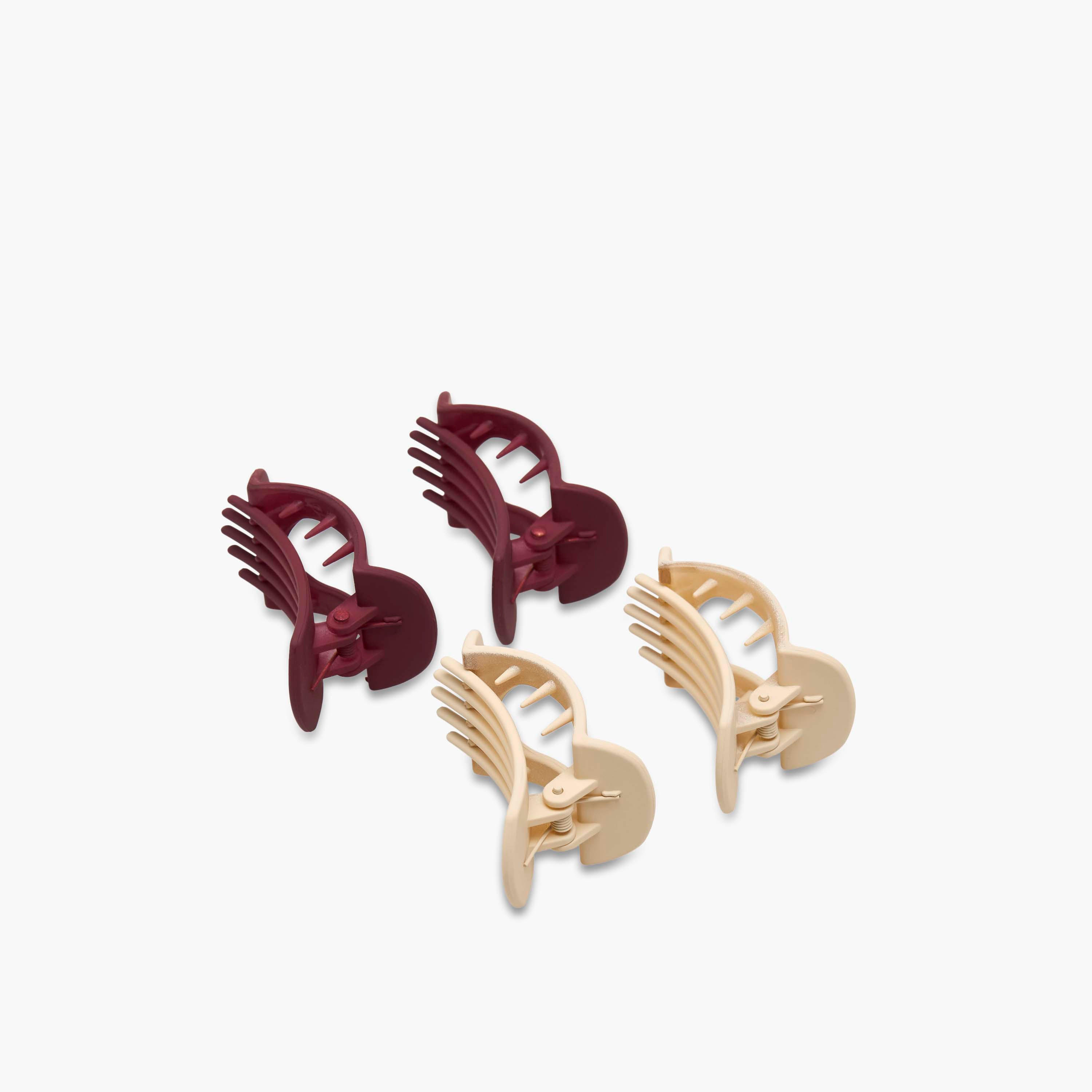 مشابك شعر منحنية ومفرغة من جلو - عبوة 4 قطع-women-hairaccessories-clamps-image-5