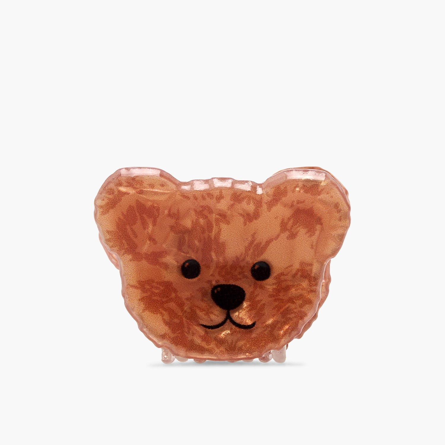 Gloo Pack of 4 Bear Hair Clamp with Textured Finish-women-hairaccessories-clamps-image-2