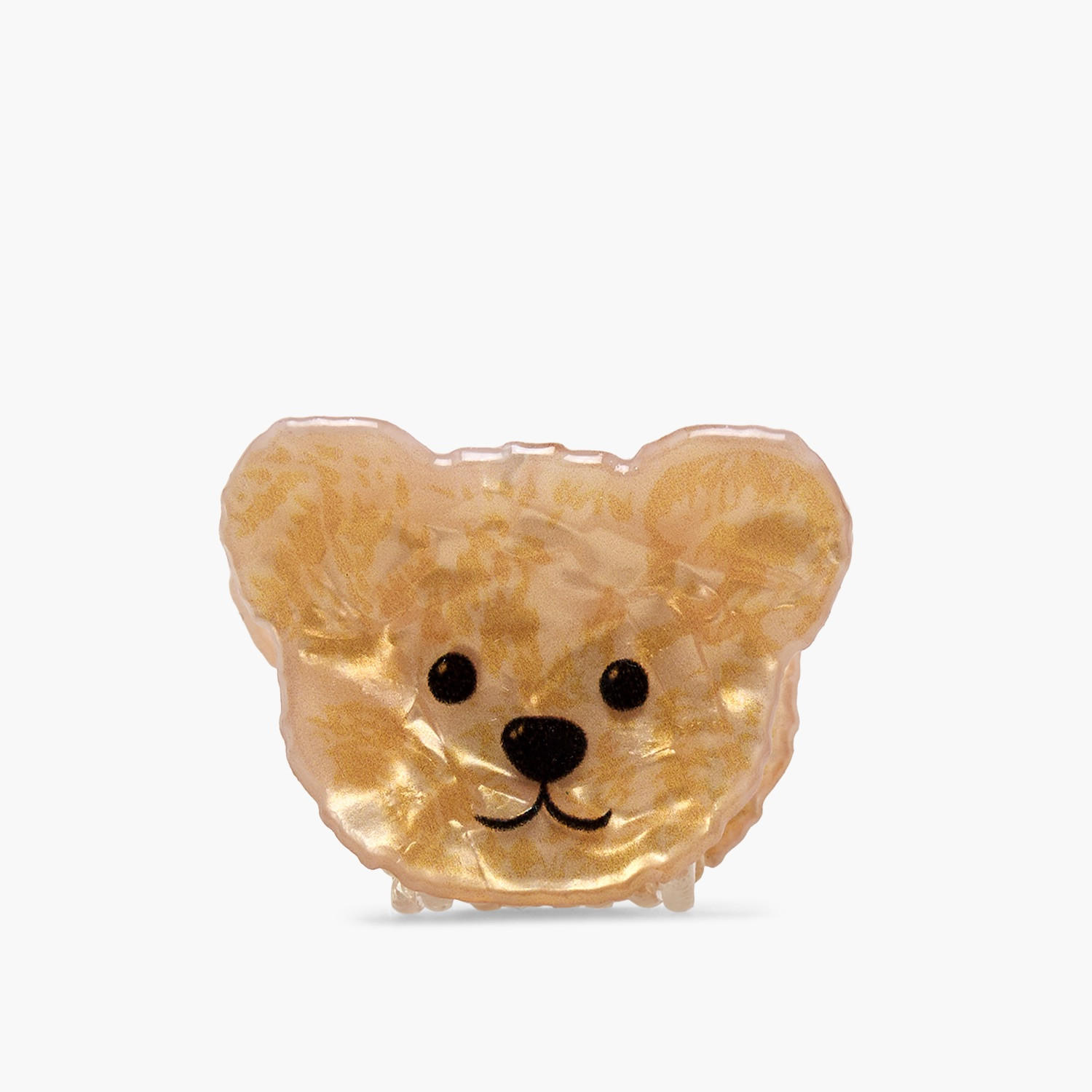 Gloo Pack of 4 Bear Hair Clamp with Textured Finish-women-hairaccessories-clamps-image-4