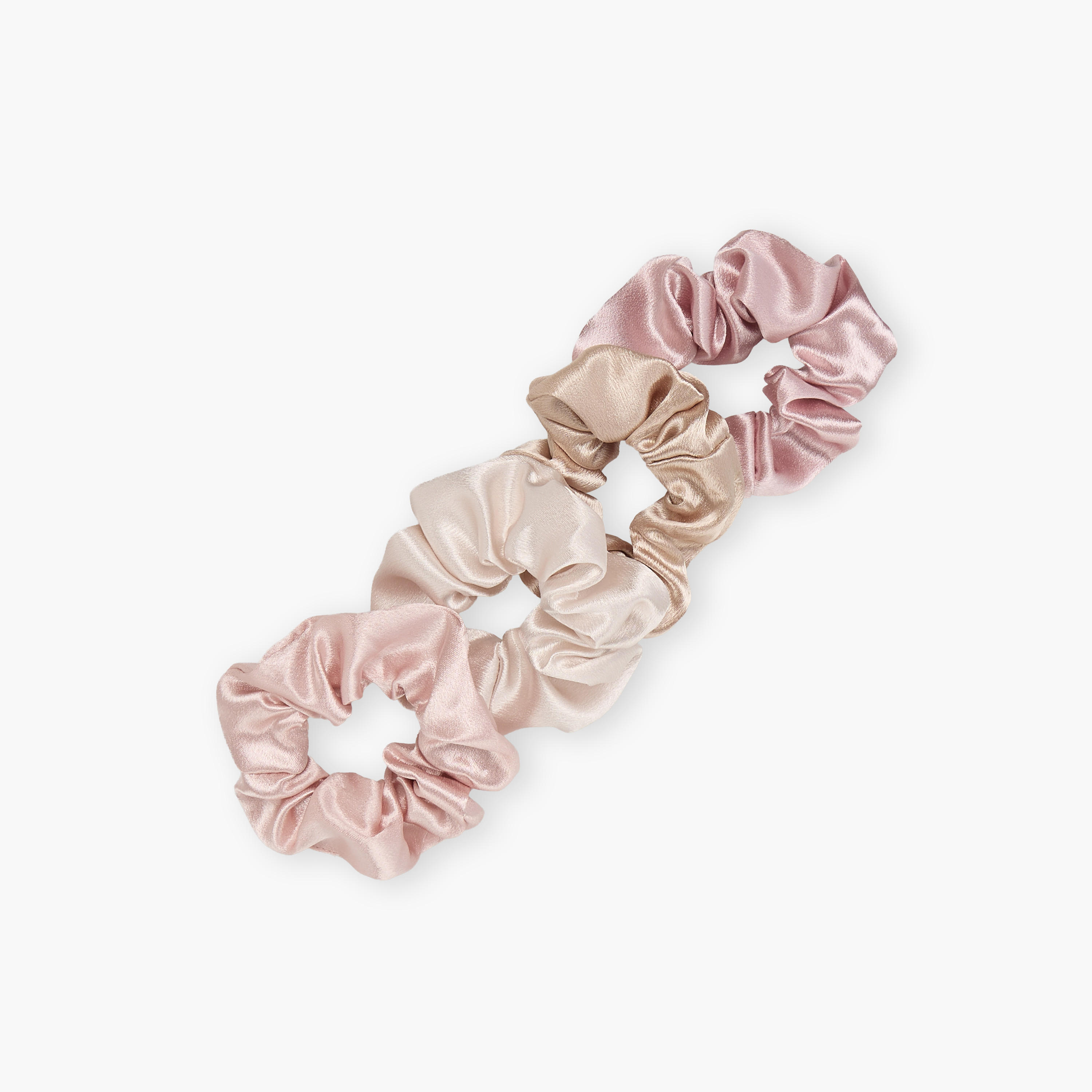 طقم ربطات سكرانشي ساتان 4 قطع من جلو-women-hairaccessories-scrunchies-image-2