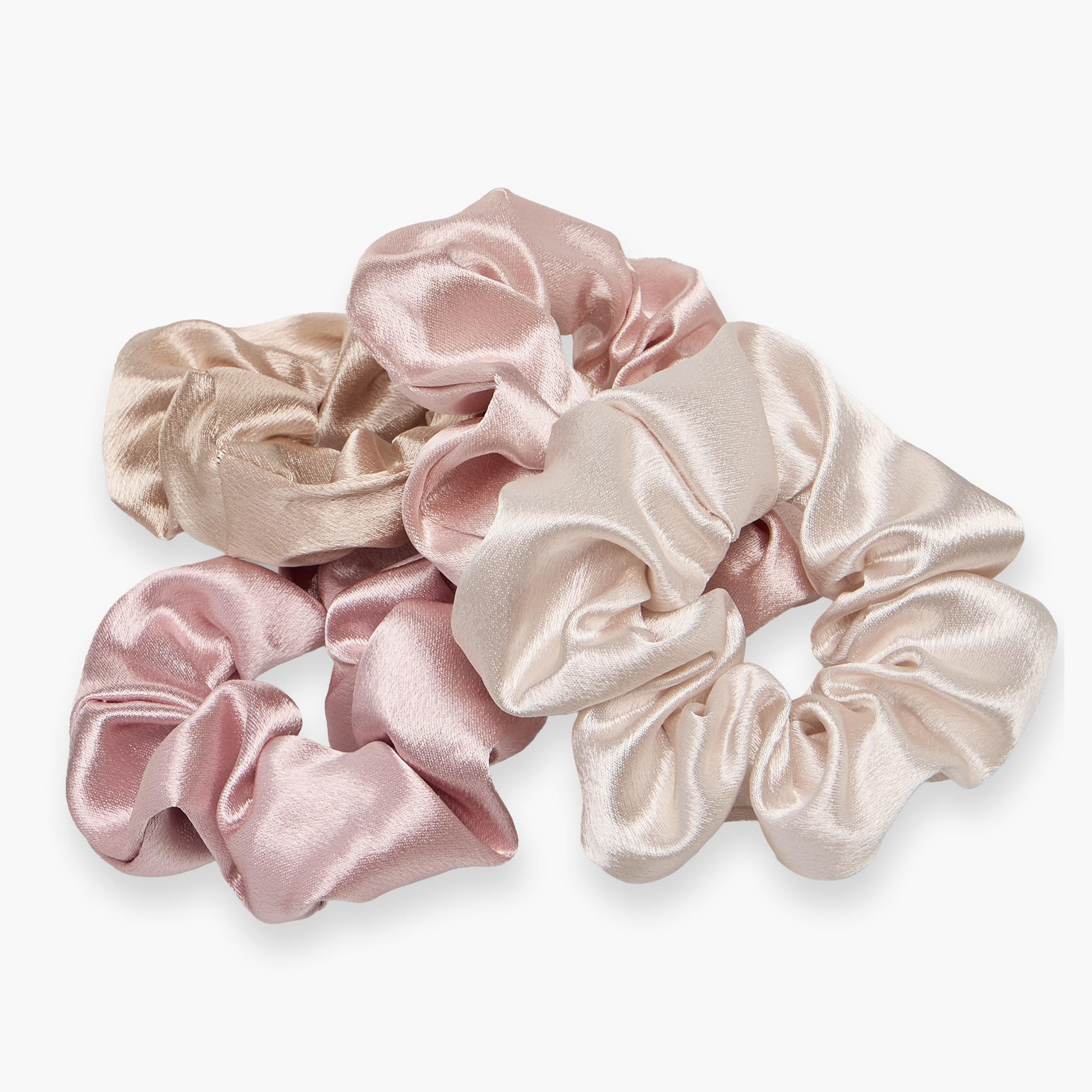طقم ربطات سكرانشي ساتان 4 قطع من جلو-women-hairaccessories-scrunchies-image-4