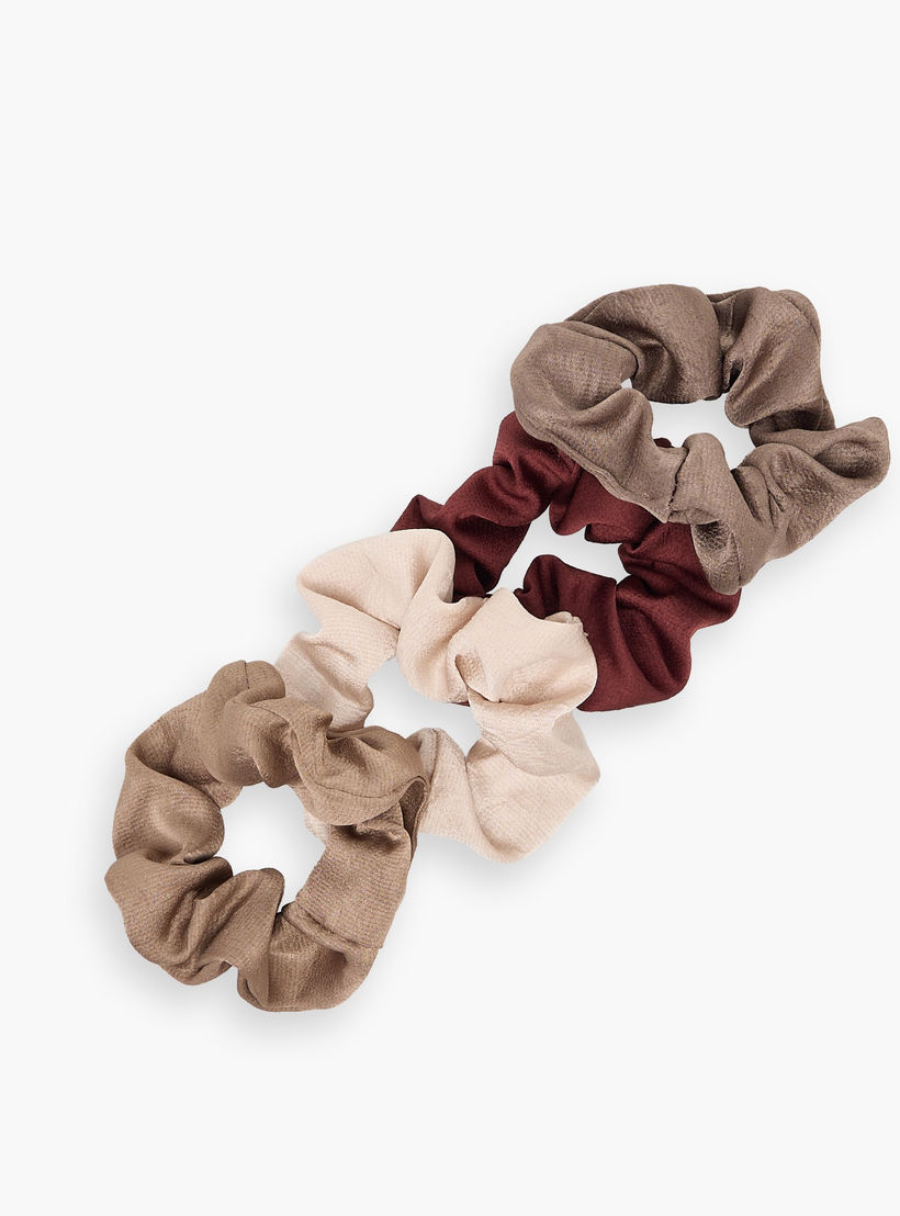 طقم من 4 أربطة شعر ساتان من جلو-women-hairaccessories-scrunchies-image-2