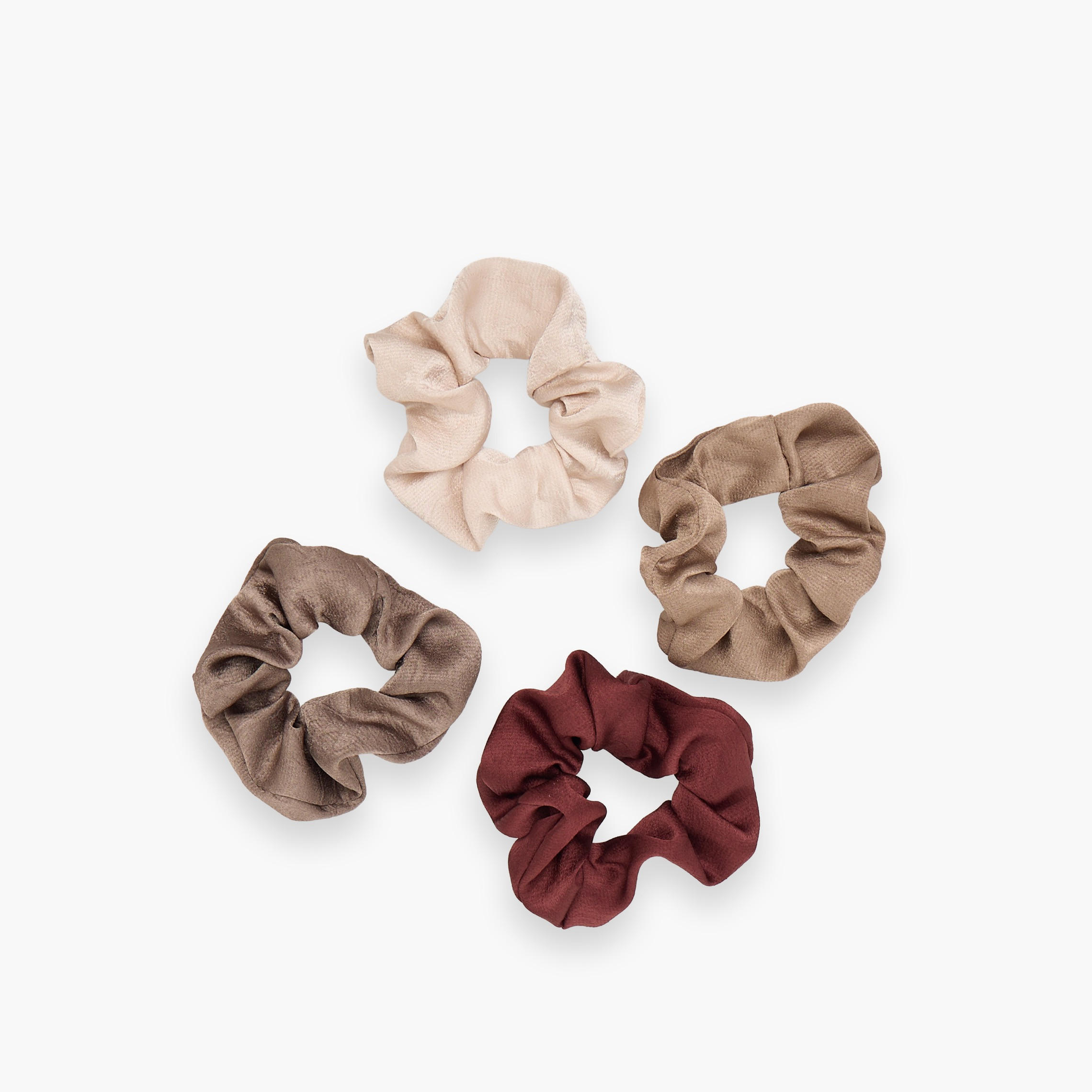 طقم من 4 أربطة شعر ساتان من جلو-women-hairaccessories-scrunchies-image-3