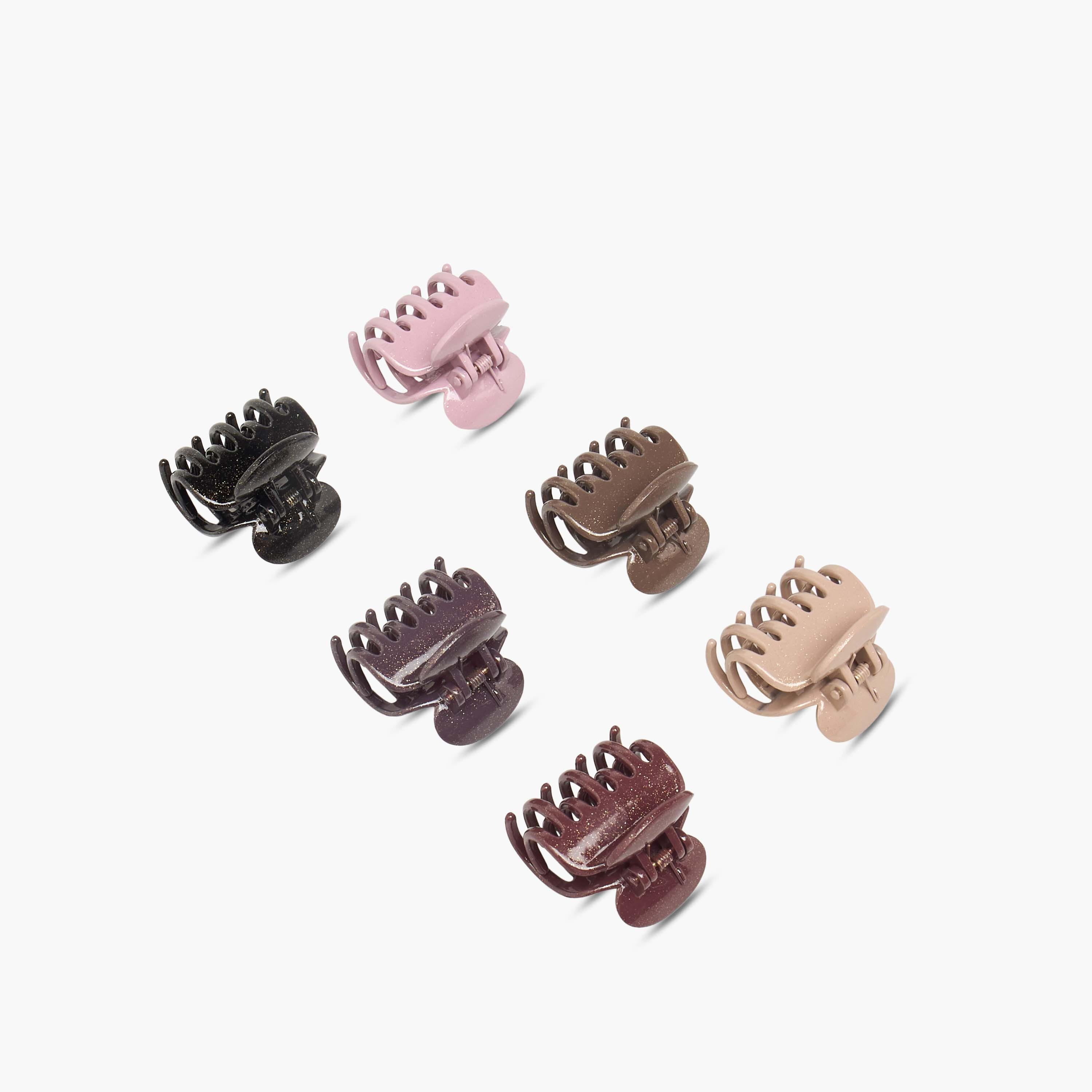 Gloo Pack of 6 Curved Hair Clamp with Matte Finish-women-hairaccessories-clamps-image-8