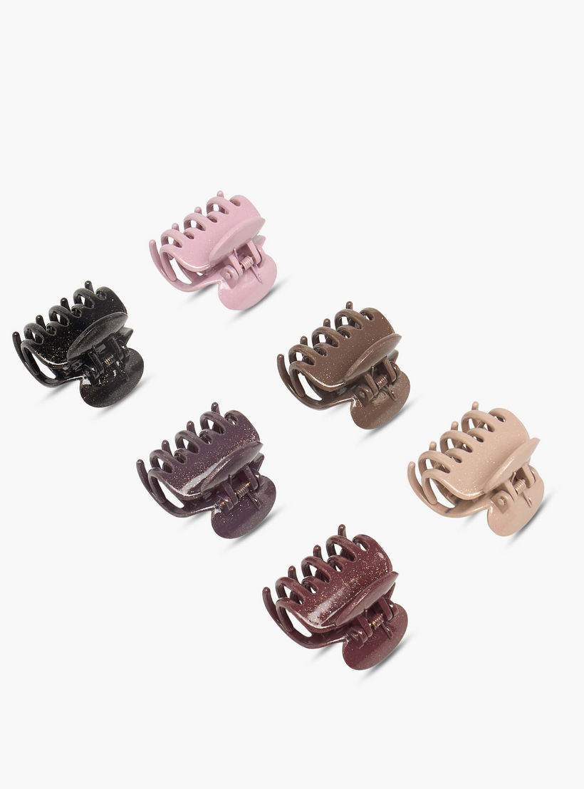 Gloo Pack of 6 Curved Hair Clamp with Matte Finish-women-hairaccessories-clamps-image-8
