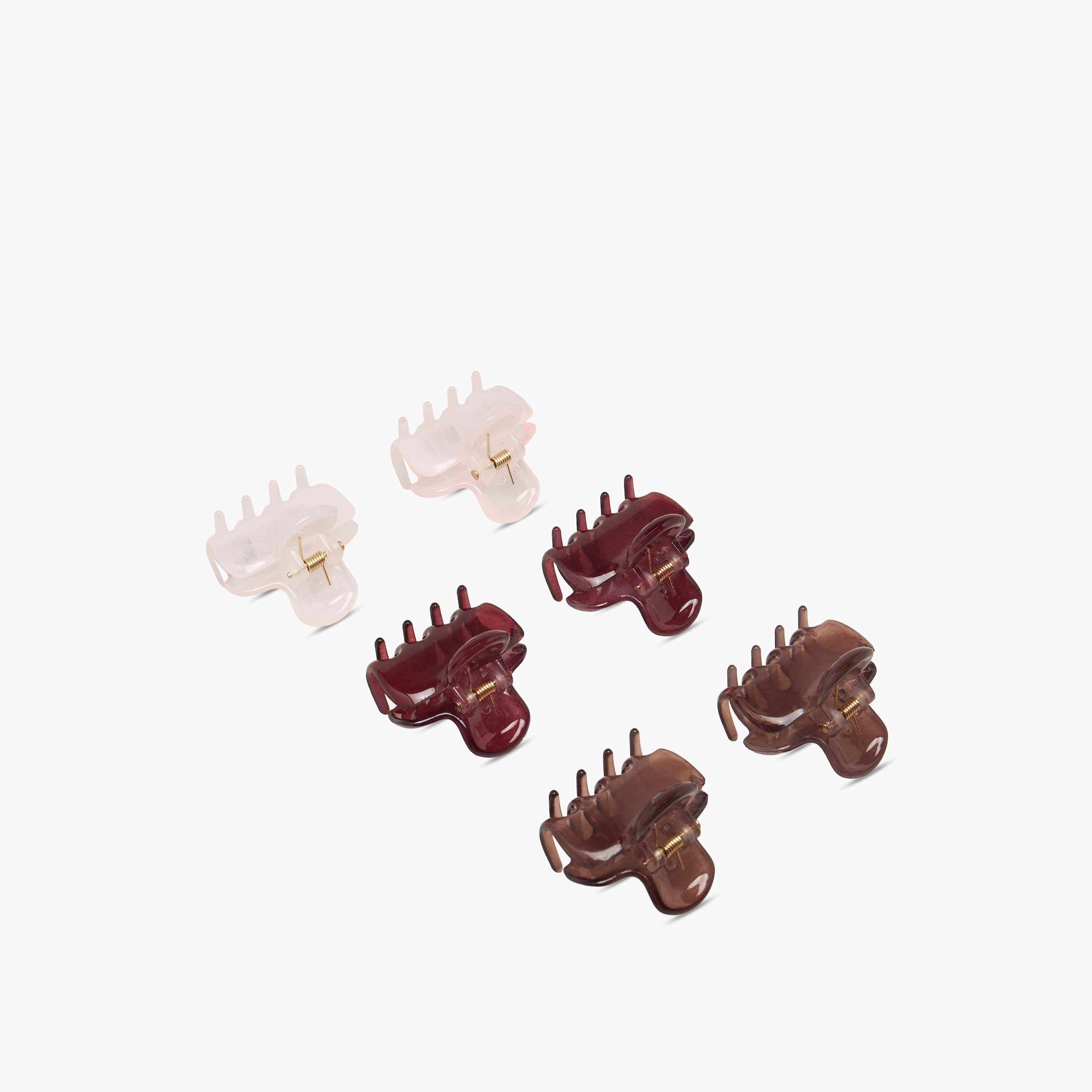 Gloo Pack of 6 Curved Hair Clamp with Matte Finish-women-hairaccessories-clamps-image-8