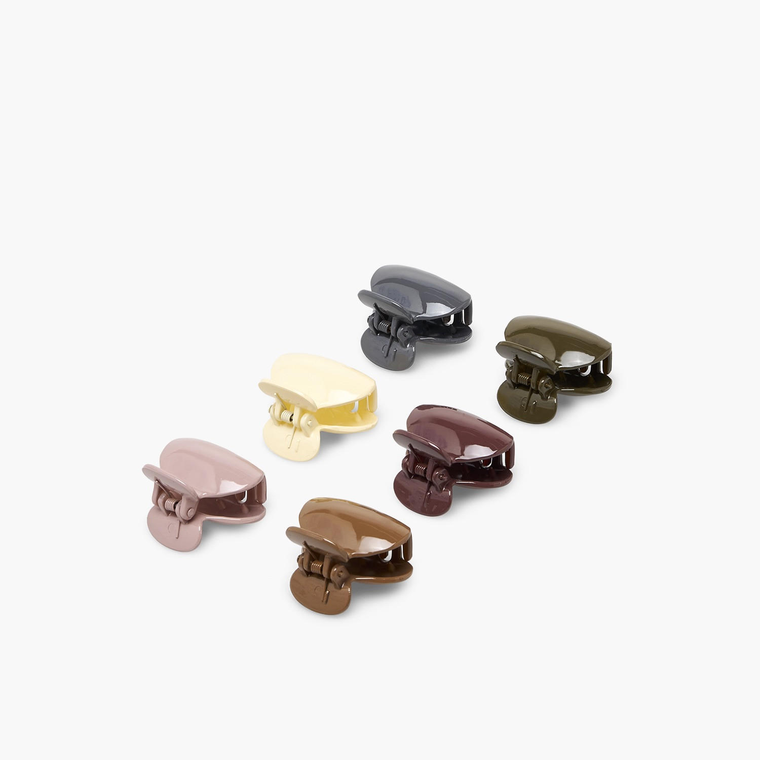 Gloo Pack of 6 Curved Hair Clamp with Matte Finish-women-hairaccessories-clamps-image-8