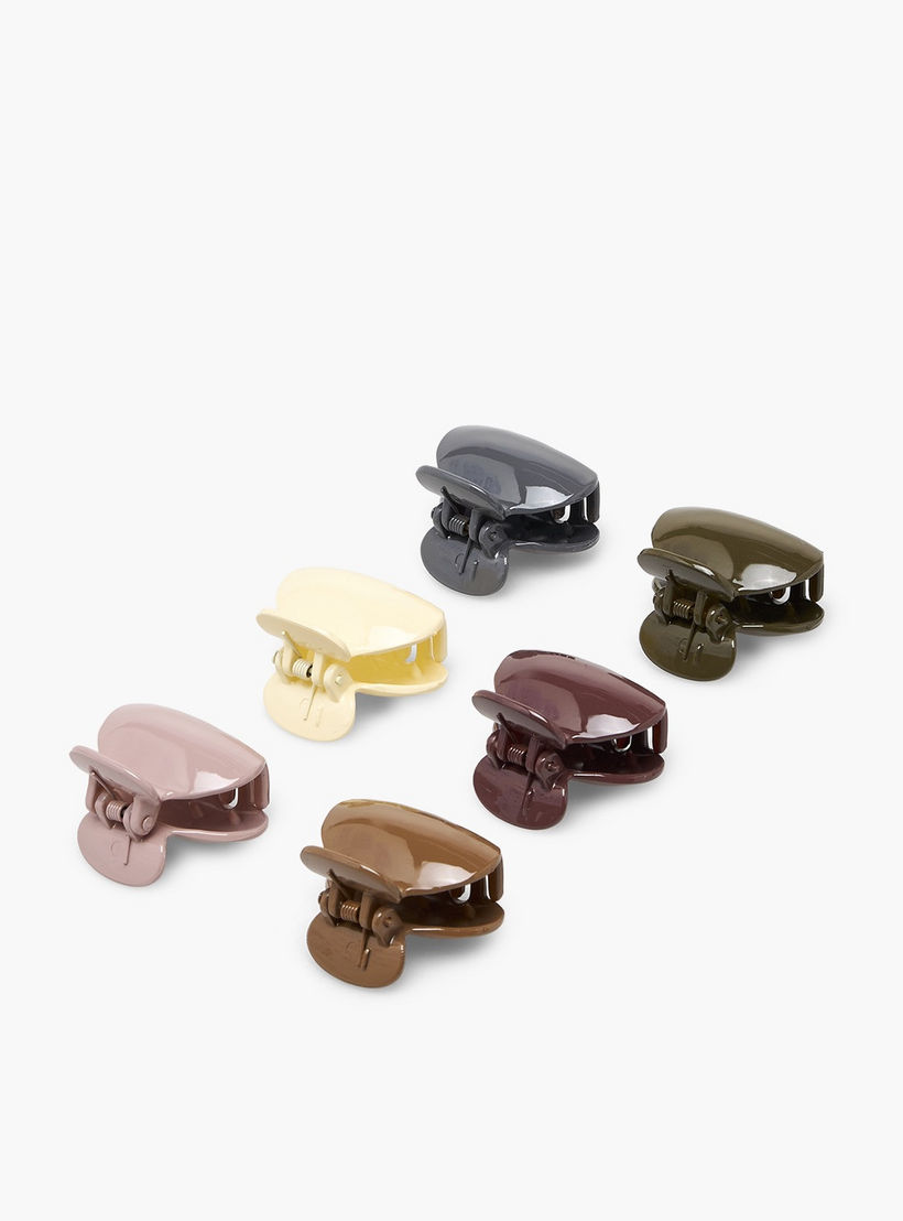 Gloo Pack of 6 Curved Hair Clamp with Matte Finish-women-hairaccessories-clamps-image-8
