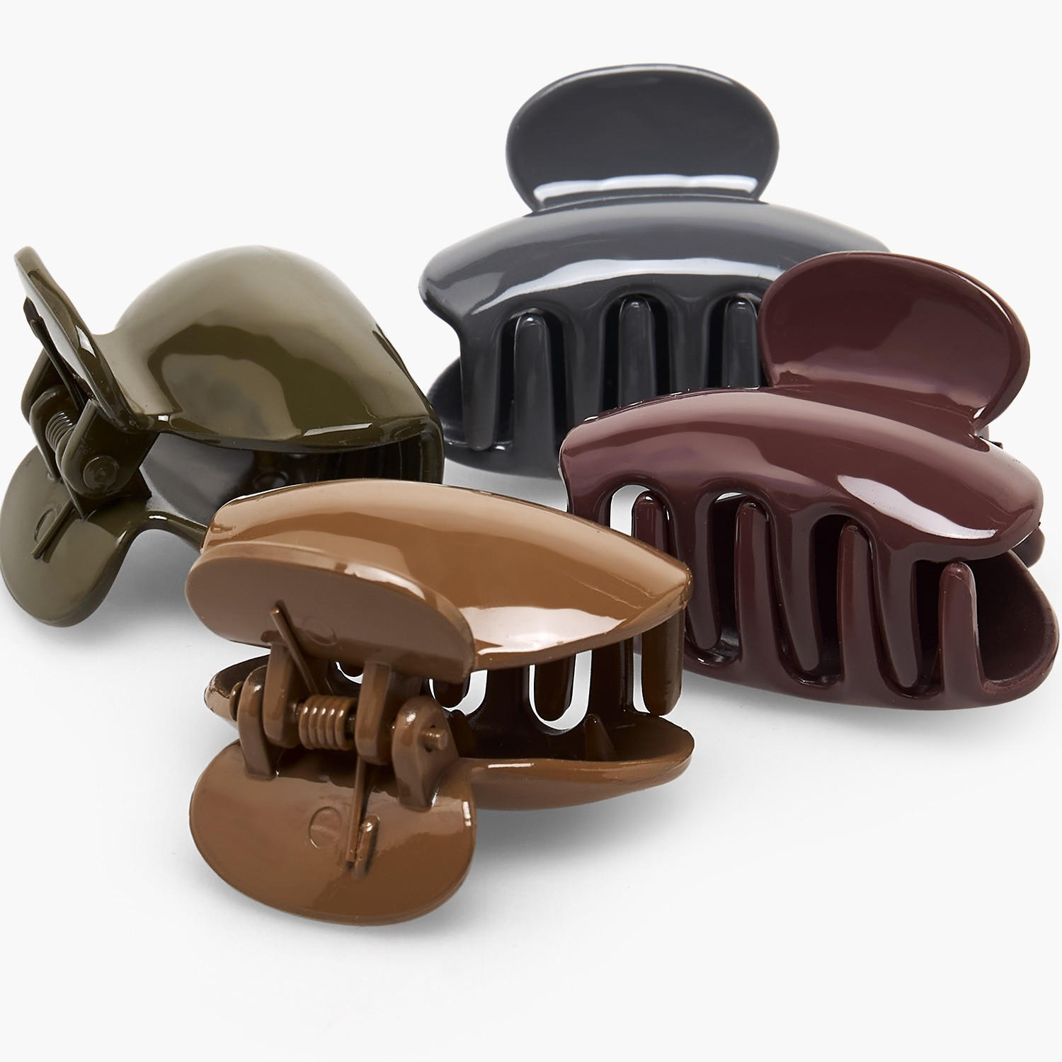 Gloo Pack of 6 Curved Hair Clamp with Matte Finish-women-hairaccessories-clamps-image-9