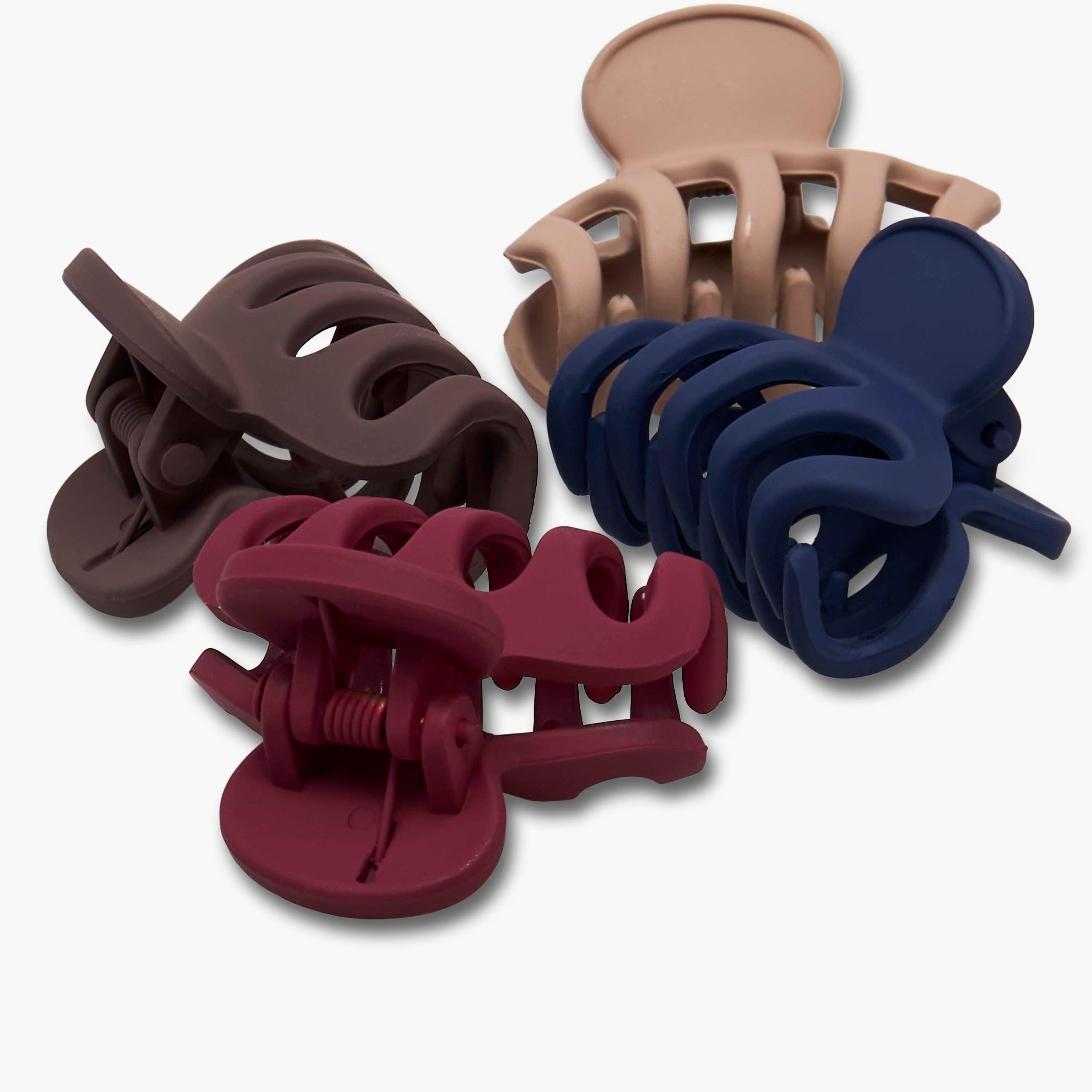 Gloo Pack of 6 Curved Hair Clamp with Slotted Design-women-hairaccessories-clamps-image-9