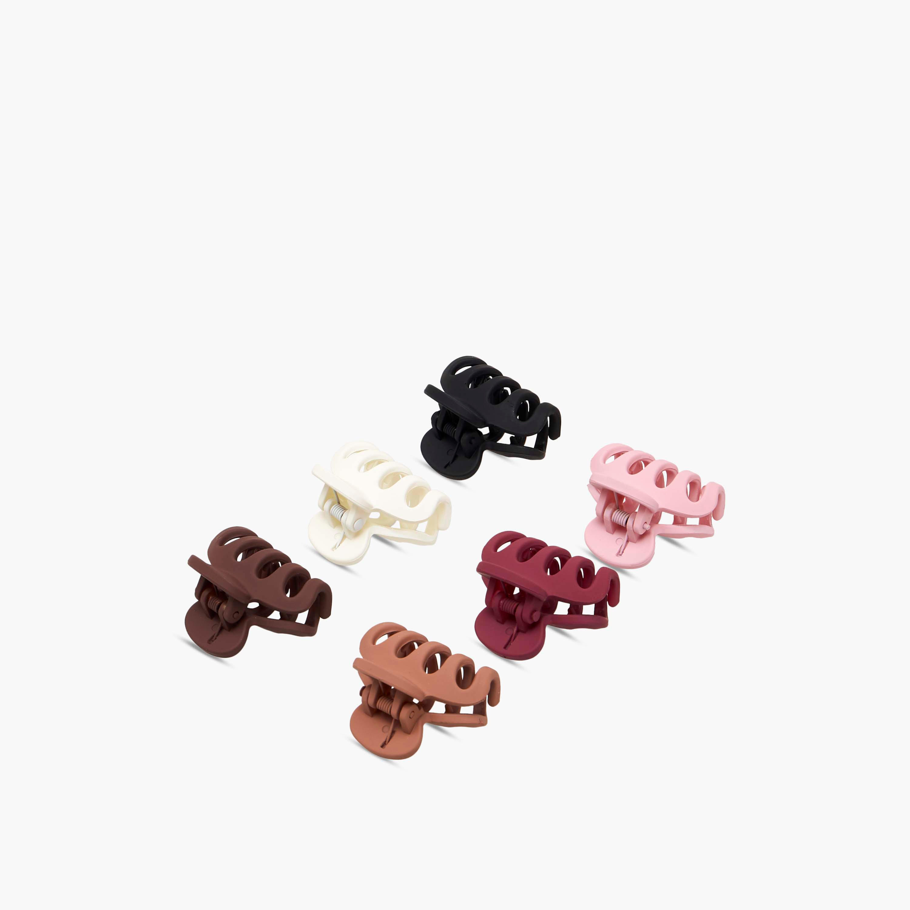 Gloo Pack of 6 Curved Hair Clamp with Slotted Design-women-hairaccessories-clamps-image-8