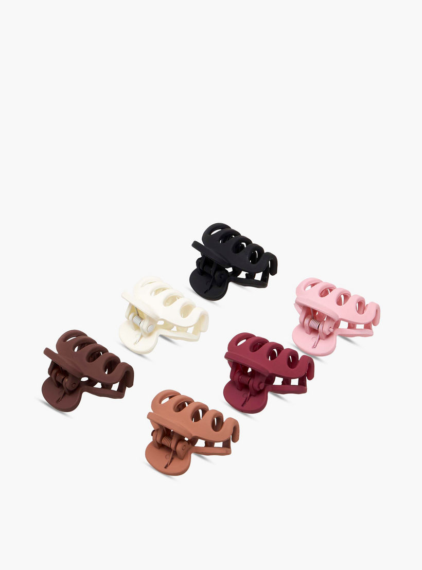 Gloo Pack of 6 Curved Hair Clamp with Slotted Design-women-hairaccessories-clamps-image-8