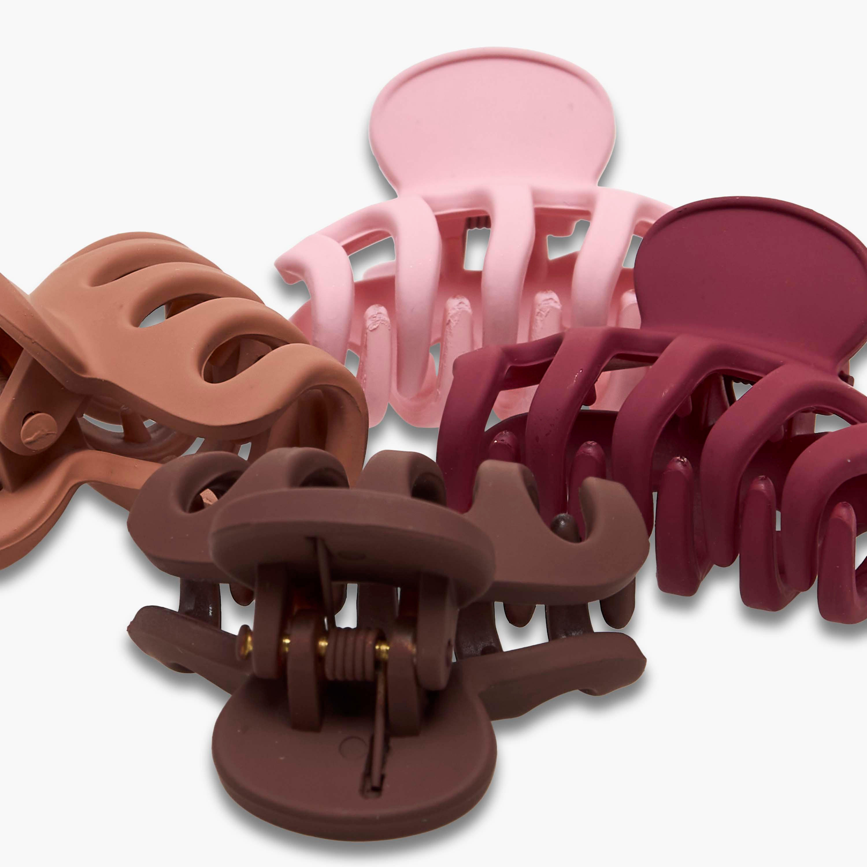 Gloo Pack of 6 Curved Hair Clamp with Slotted Design-women-hairaccessories-clamps-image-9