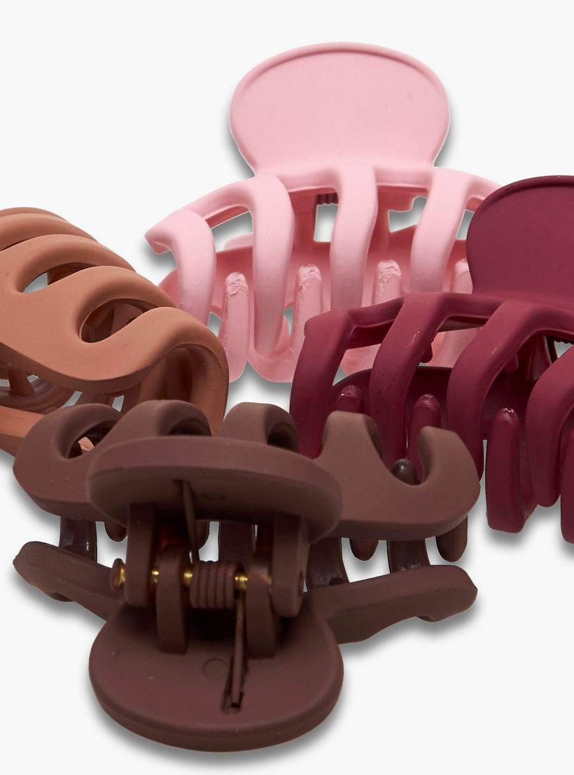 Gloo Pack of 6 Curved Hair Clamp with Slotted Design-women-hairaccessories-clamps-image-9