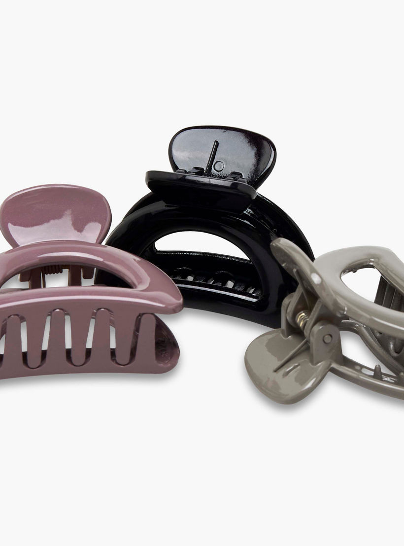 Gloo Pack of 6 Curved Hair Clamp with Cutout Design-women-hairaccessories-clamps-image-9