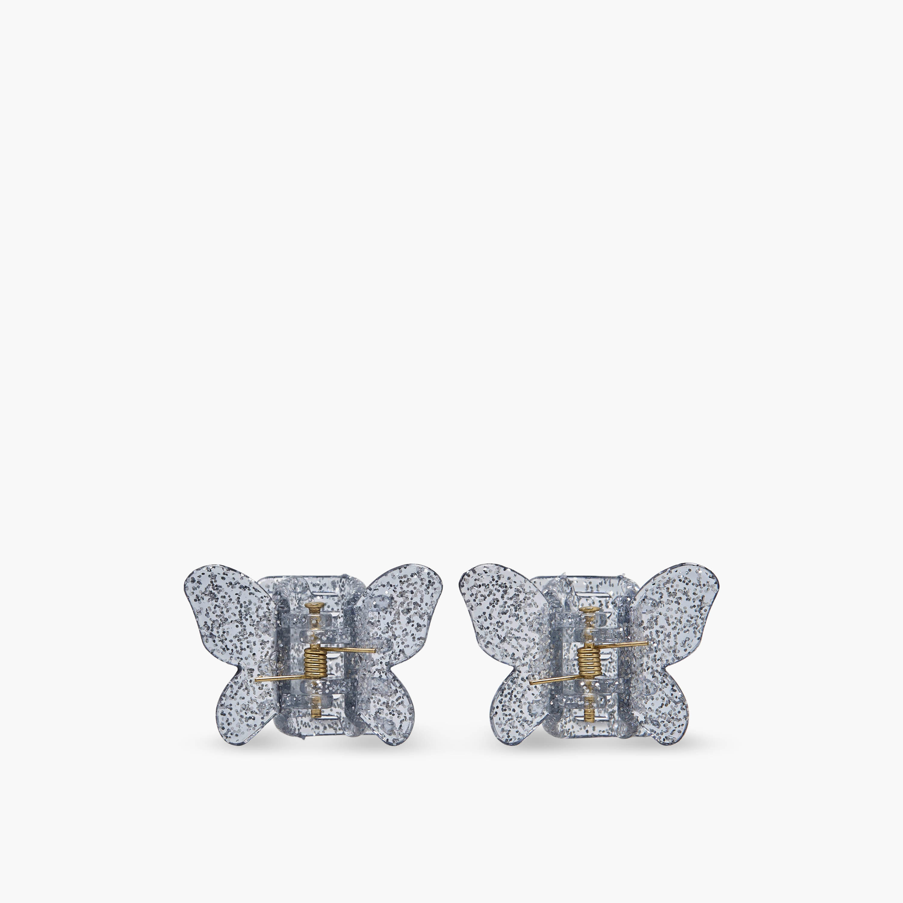 Gloo Pack of 6 Butterfly Hair Clamp with Glitter Finish-women-hairaccessories-clamps-image-2