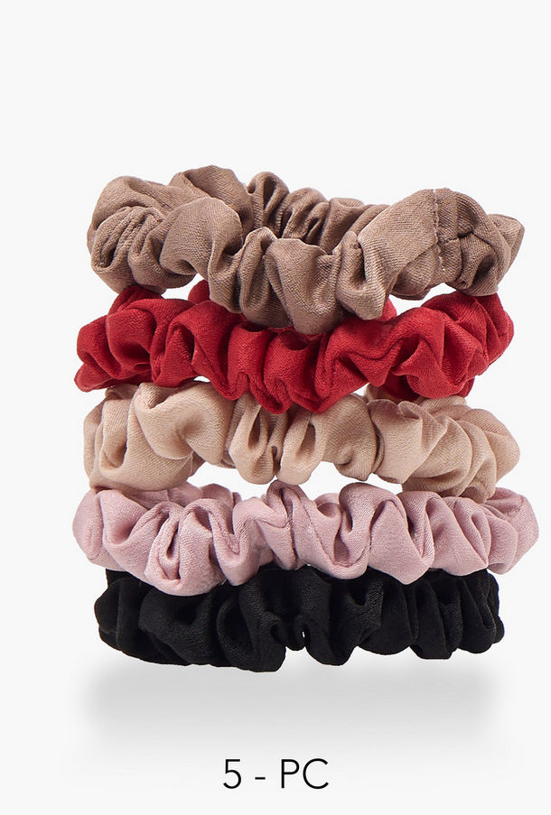 مجموعة ربطات شعر سكرنشي عدد 5 من جلو-women-hairaccessories-scrunchies-image-1