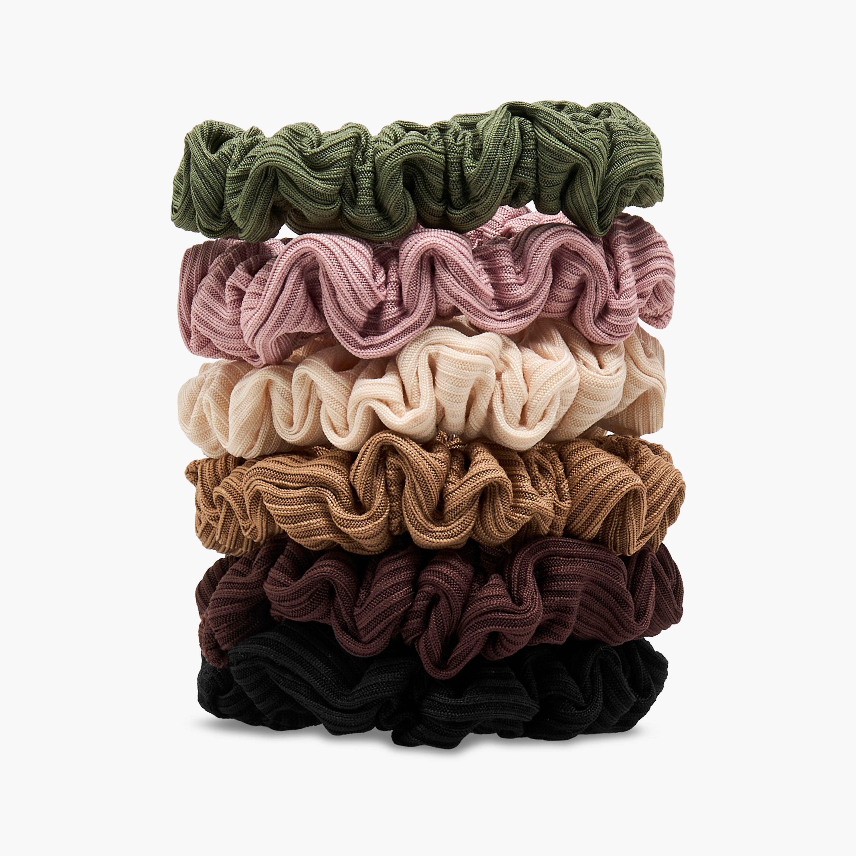 Gloo Pack of 6 Hair Scrunchie-women-hairaccessories-scrunchies-image-2