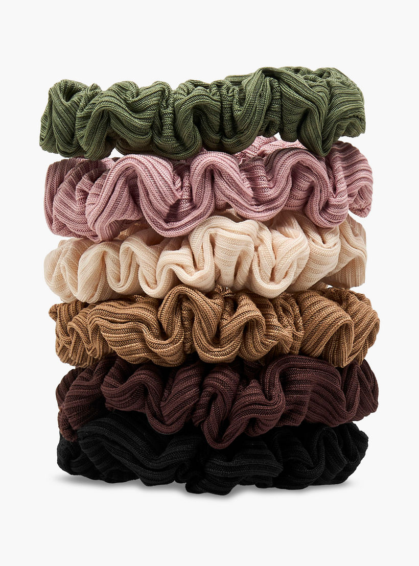 Gloo Pack of 6 Hair Scrunchie-women-hairaccessories-scrunchies-image-2