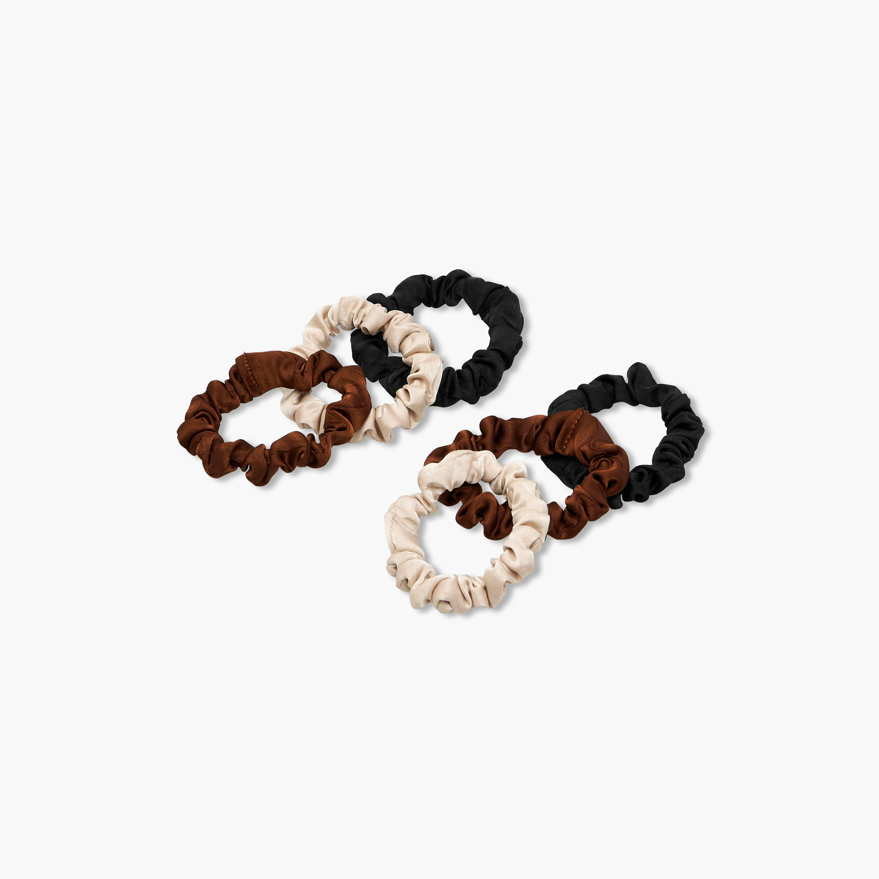 Gloo Pack of 6 Satin Hair Scrunchie-women-hairaccessories-scrunchies-image-2