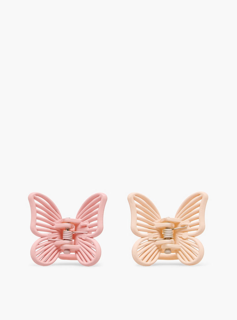 Gloo Pack of 8 Butterfly Hair Clamp with Matte Finish-women-hairaccessories-clamps-image-2