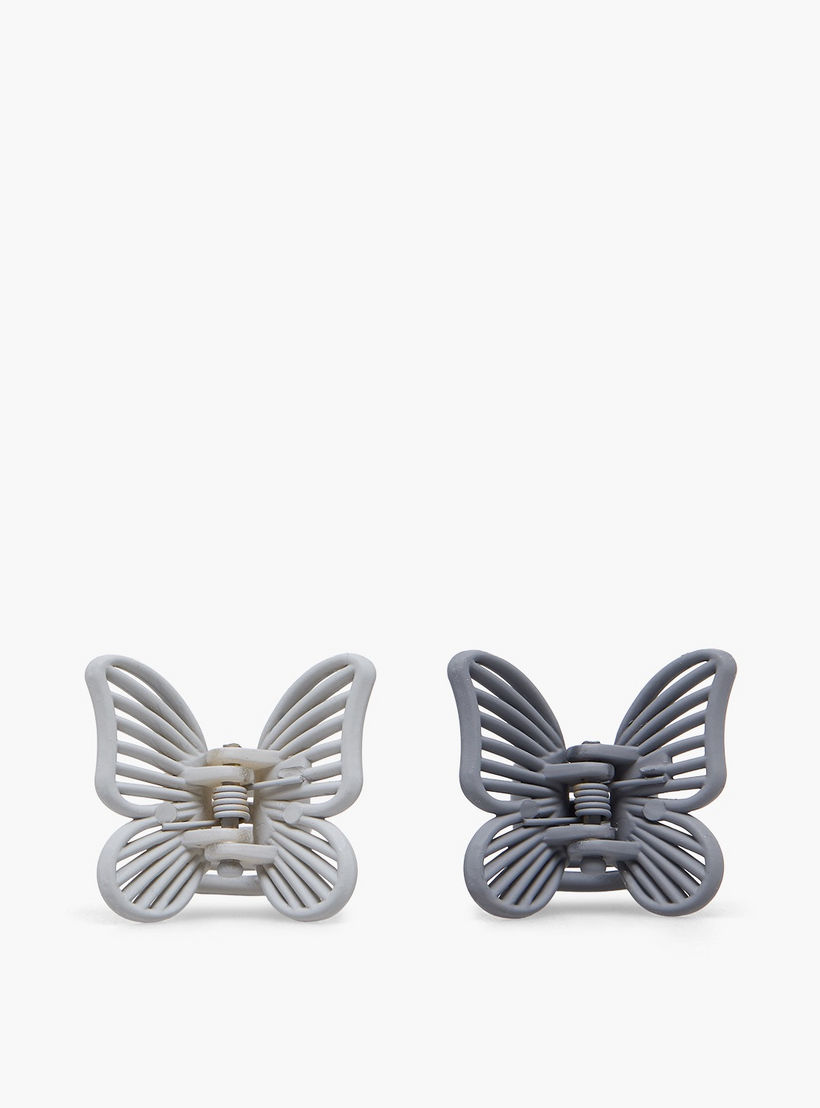Gloo Pack of 8 Butterfly Hair Clamp with Matte Finish-women-hairaccessories-clamps-image-3