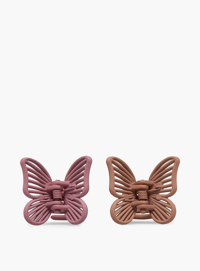 Gloo Pack of 8 Butterfly Hair Clamp with Matte Finish-women-hairaccessories-clamps-image-4