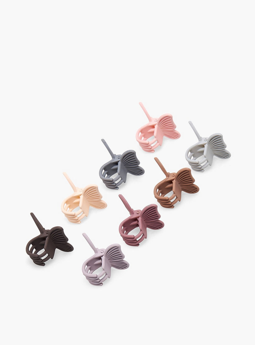 Gloo Pack of 8 Butterfly Hair Clamp with Matte Finish-women-hairaccessories-clamps-image-6