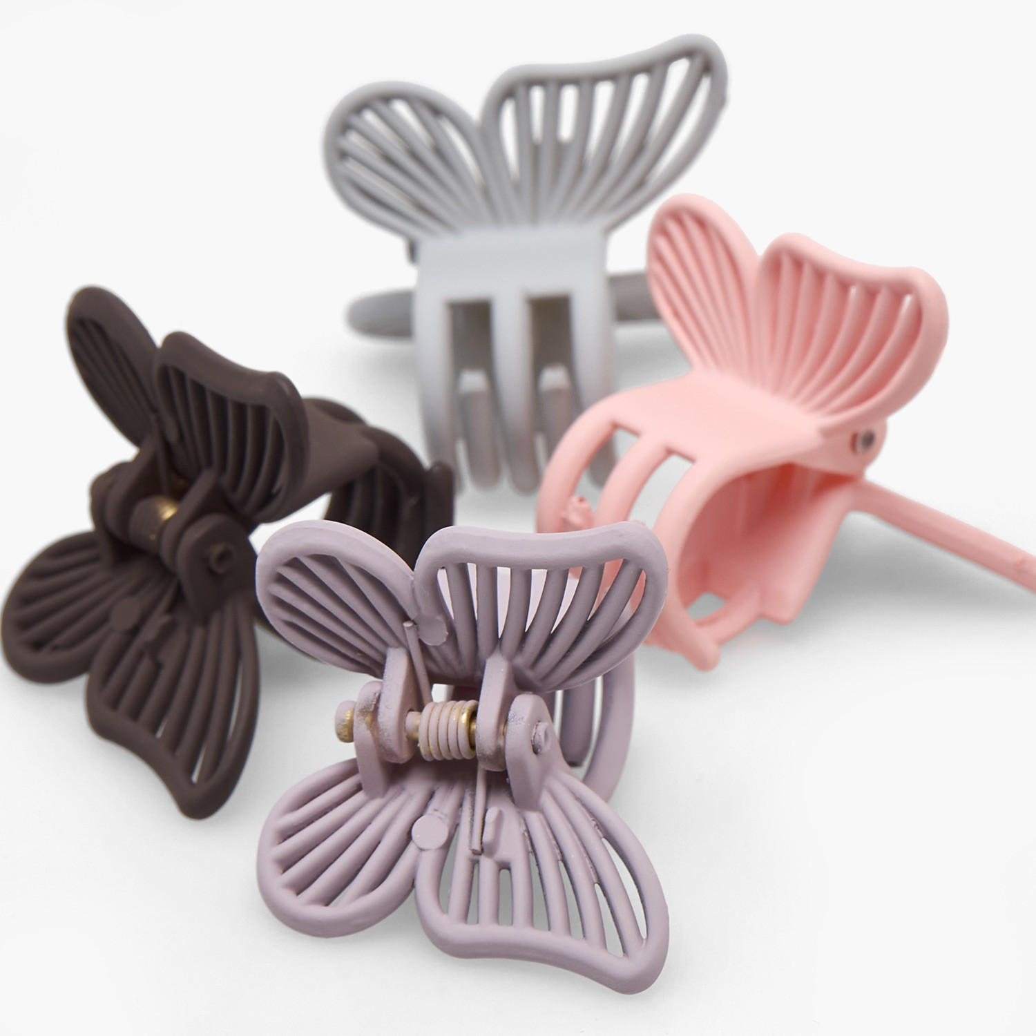Gloo Pack of 8 Butterfly Hair Clamp with Matte Finish-women-hairaccessories-clamps-image-7