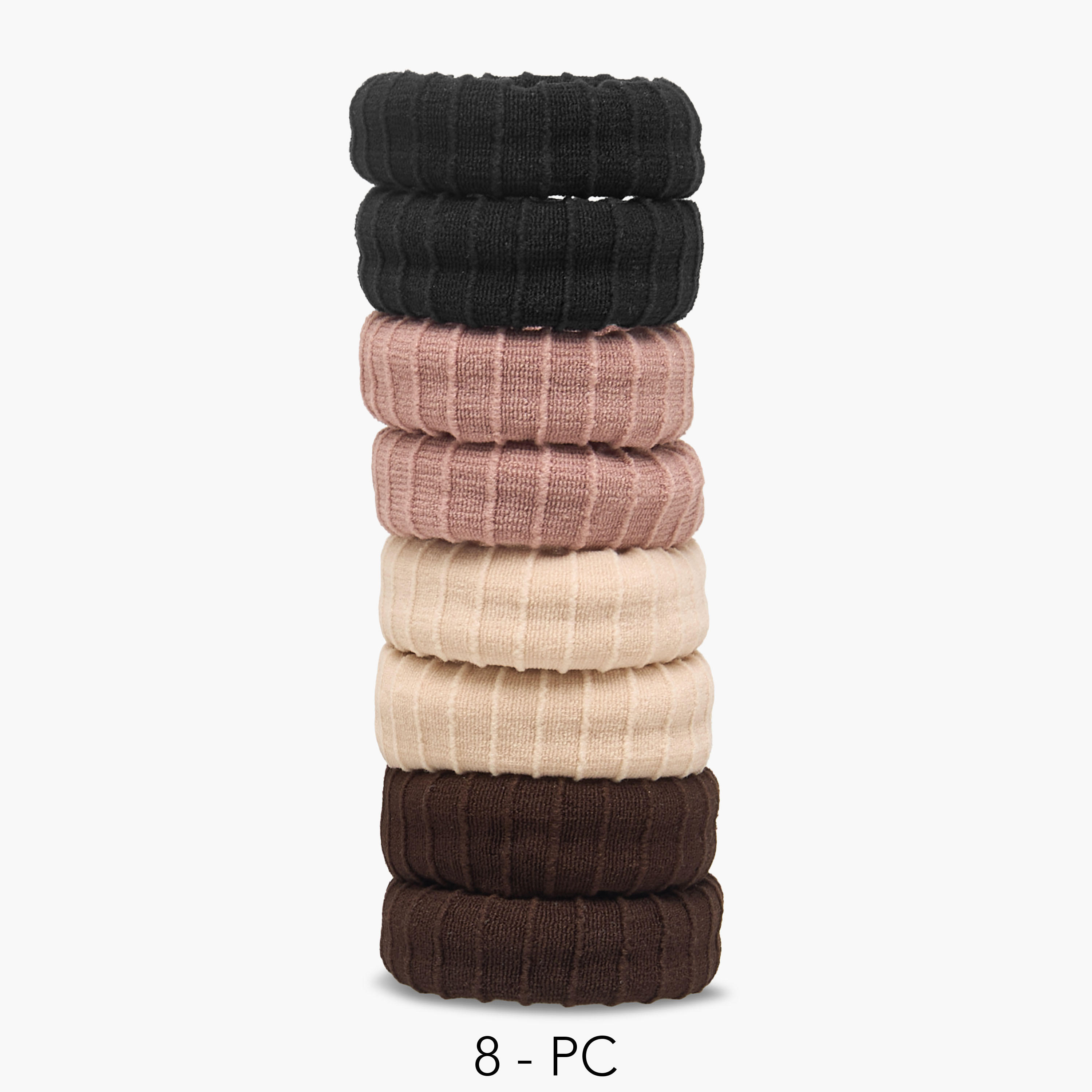 مجموعة ربطات شعر 8 قطع من جلو-women-hairaccessories-scrunchies-image-1