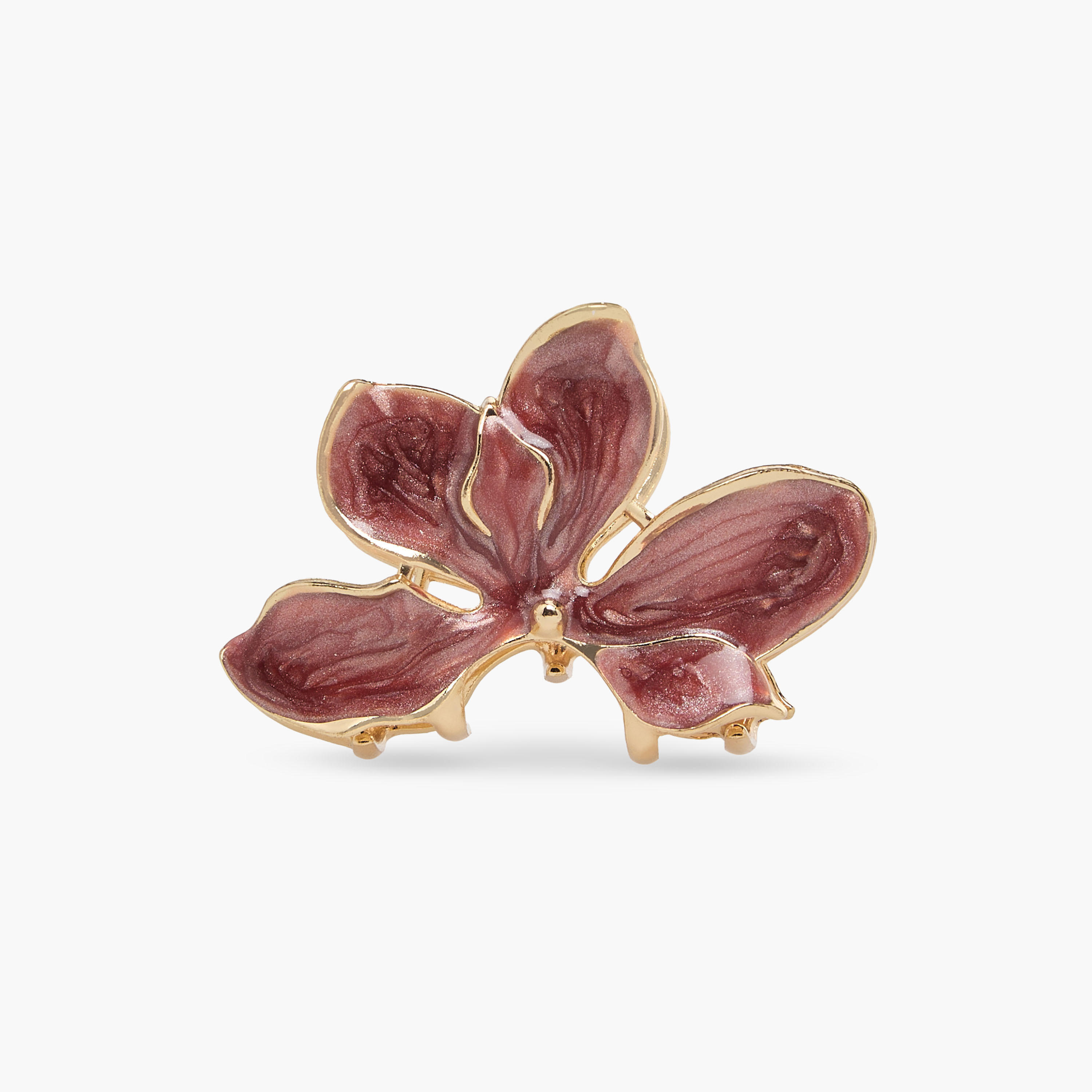 طقم مشابك شعر قطعتين بتصميم زهرة الأوركيد-women-hairaccessories-clamps-image-2