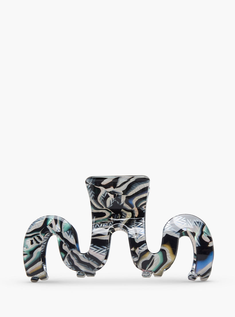 Pack of 2 Wavy Hair Clamp with Patterned Finish-women-hairaccessories-clamps-image-3