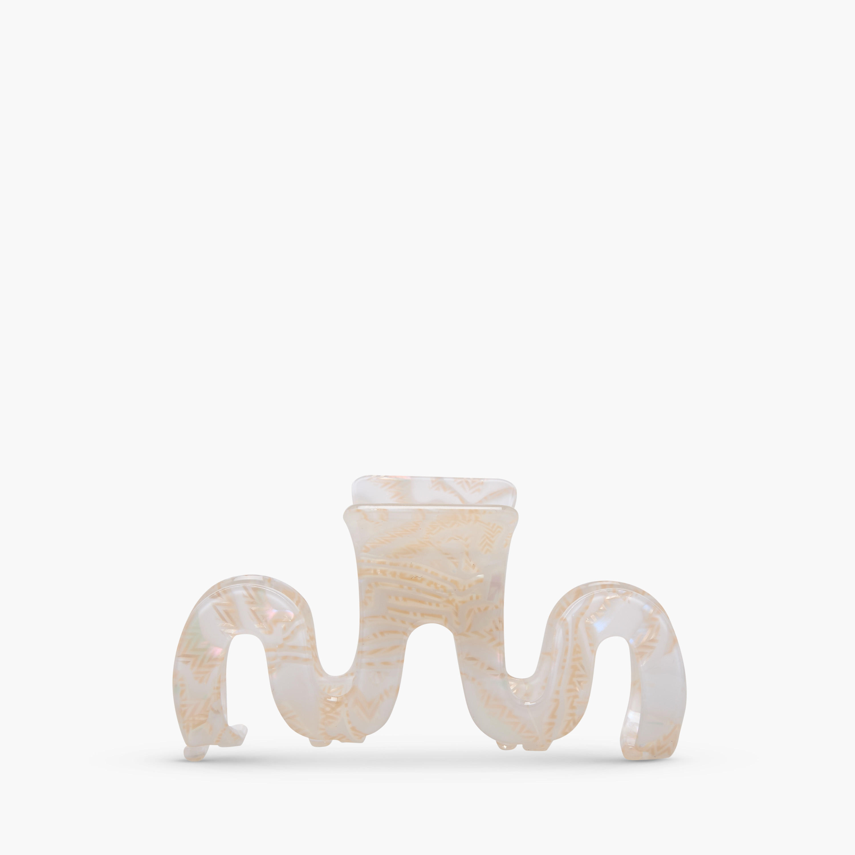 Pack of 2 Wavy Hair Clamp with Patterned Finish-women-hairaccessories-clamps-image-4